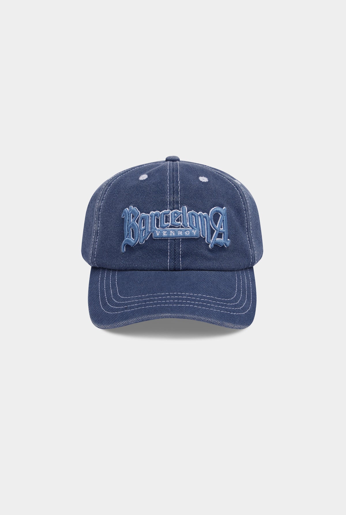 Barcelona Washed Canvas Cap - Washed Blue