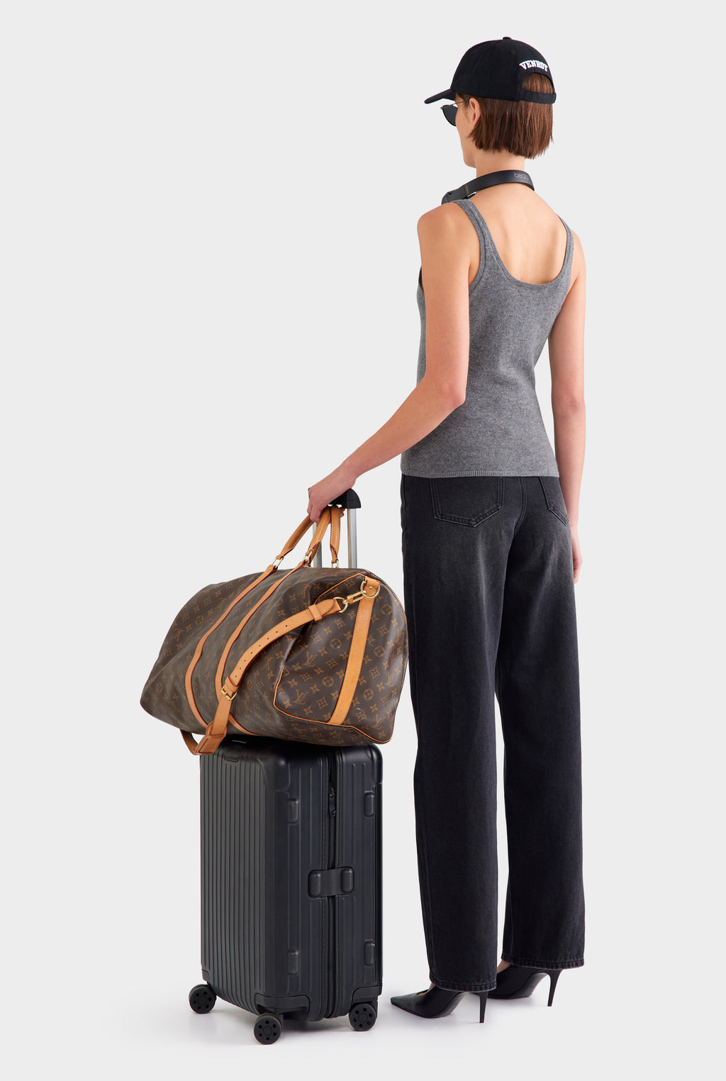 Cashmere Tank - Charcoal