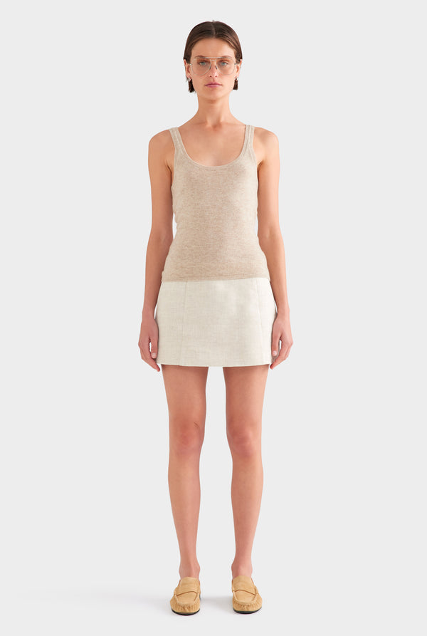 Cashmere Tank - Sand