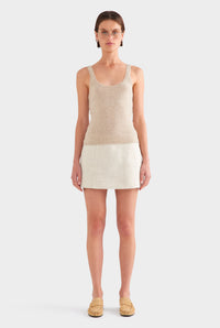 Cashmere Tank - Sand