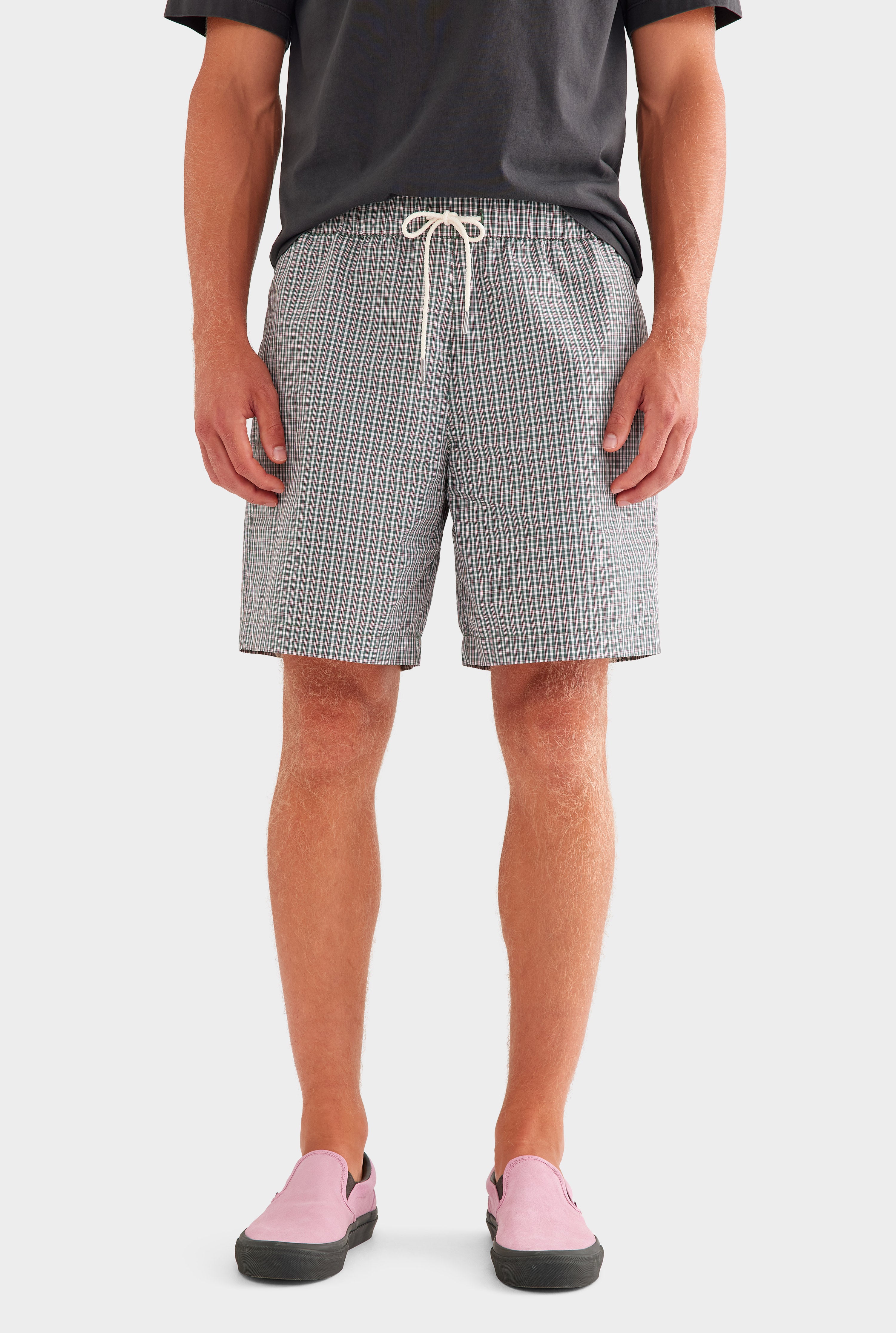 Check Cotton Nylon Short - Multi Check