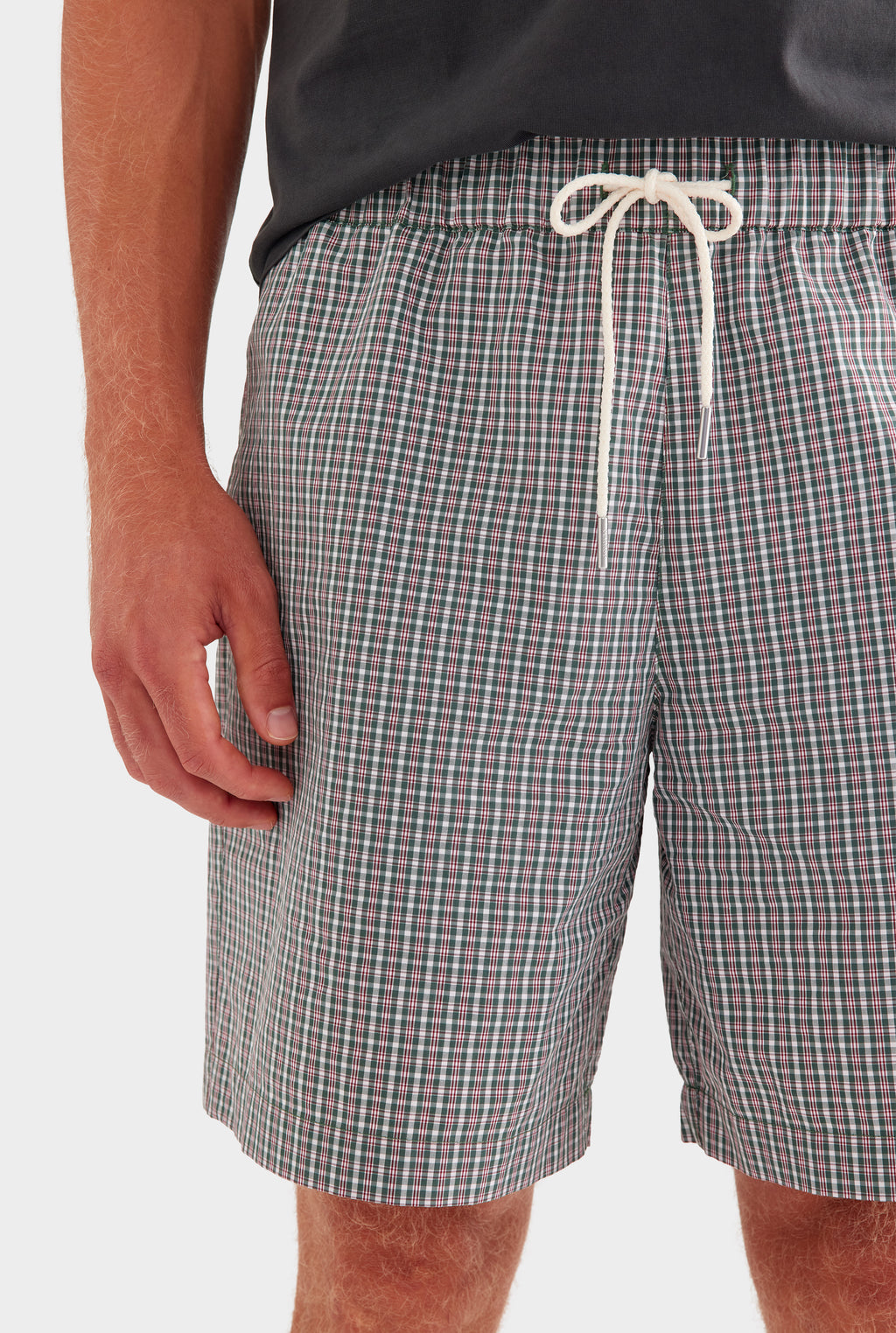 Check Cotton Nylon Short - Multi Check
