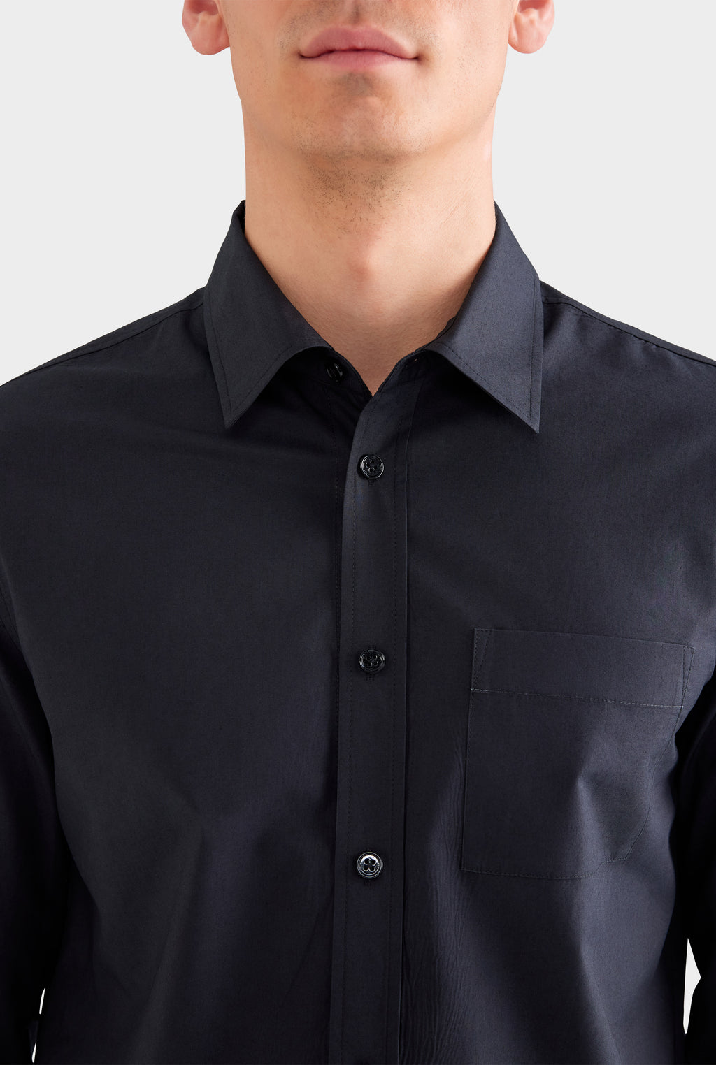 Classic Cotton Shirt - Black