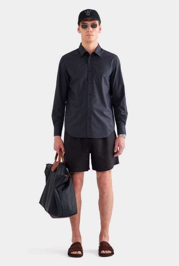 Classic Cotton Shirt - Black