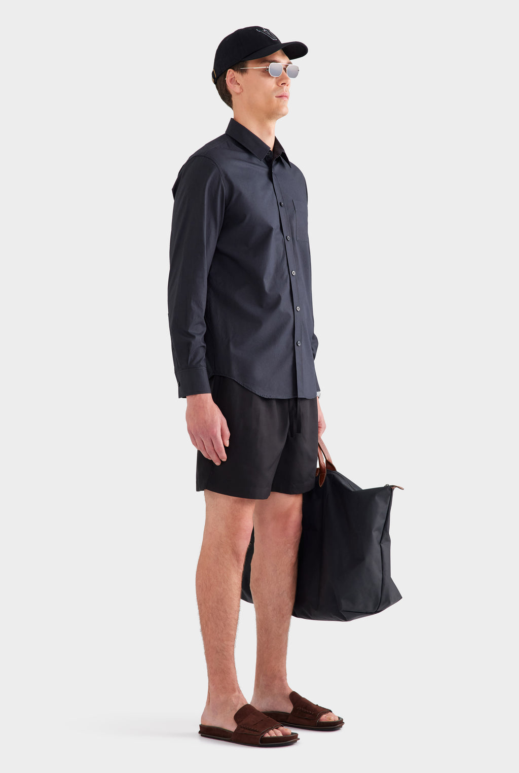 Classic Cotton Shirt - Black