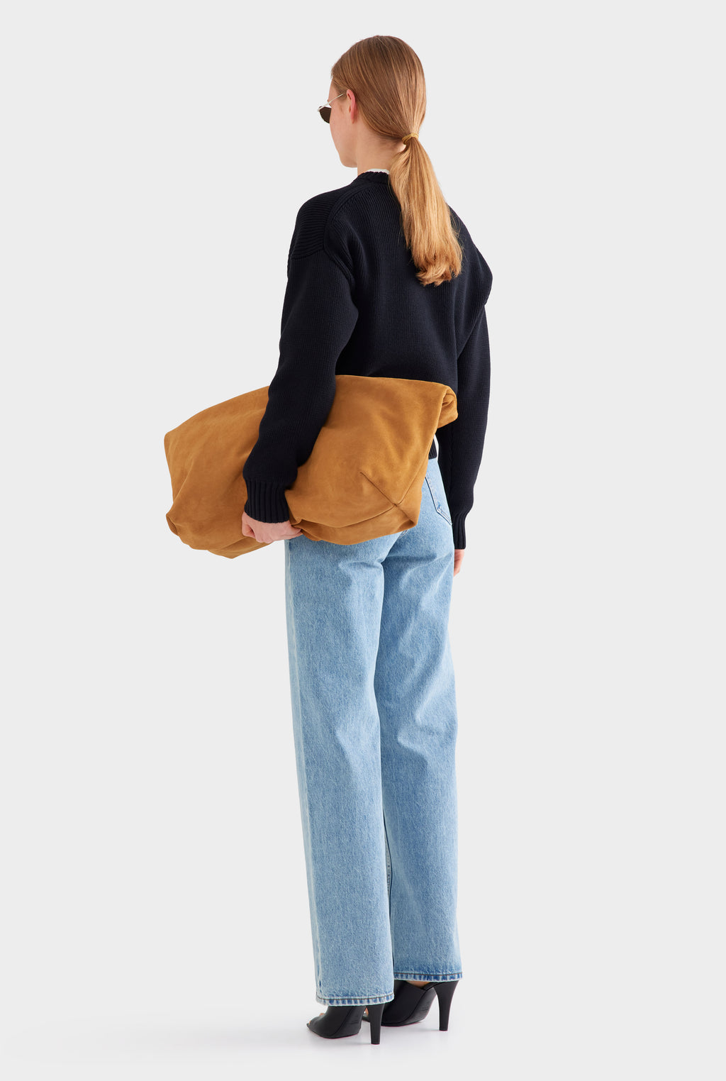 Cotton Knit Sweater - Black