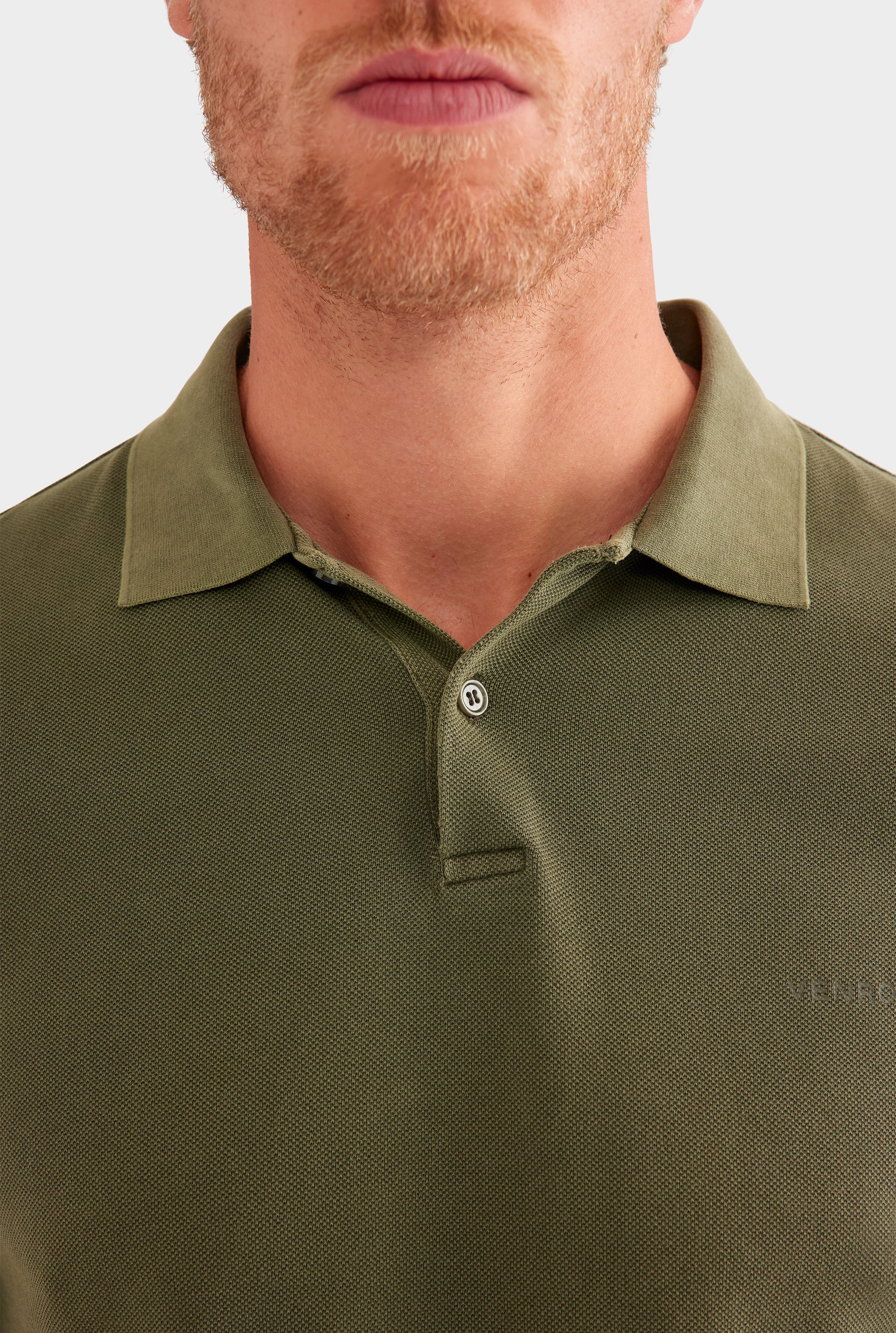 Cotton Pique Polo - Pigment Dyed Olive