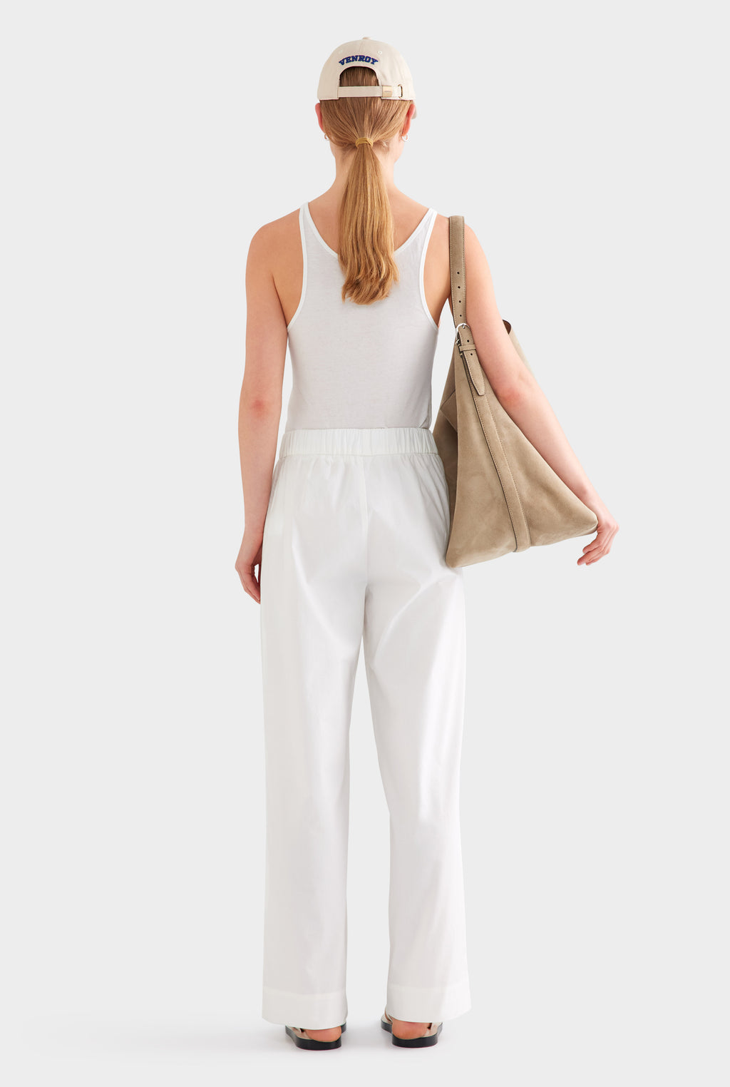 Heavy Cotton Poplin Pant - White