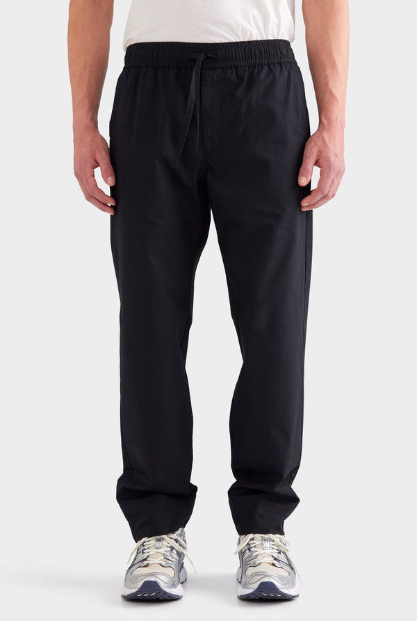Cotton Poplin Trouser - Black