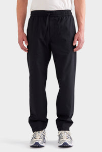 Cotton Poplin Trouser - Black