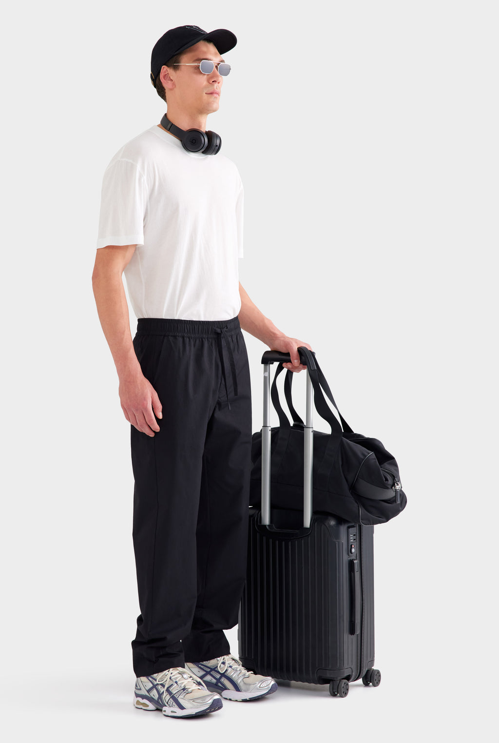 Cotton Poplin Trouser - Black