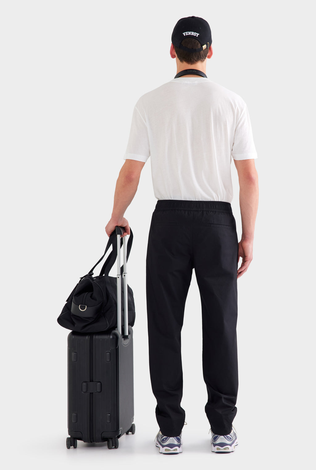 Cotton Poplin Trouser - Black