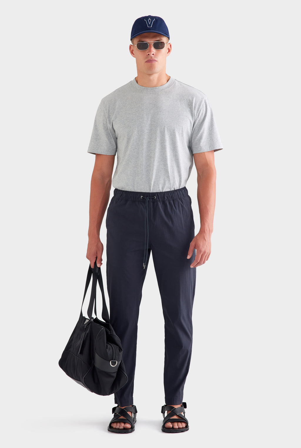 Cotton Stretch Pant - Navy