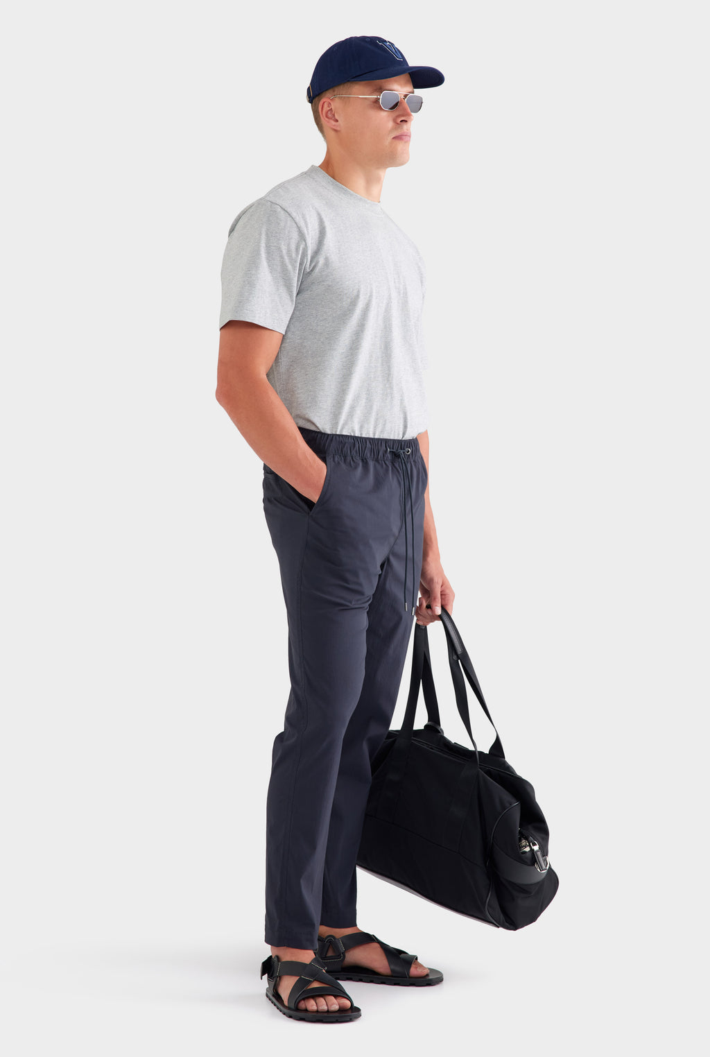 Cotton Stretch Pant - Navy