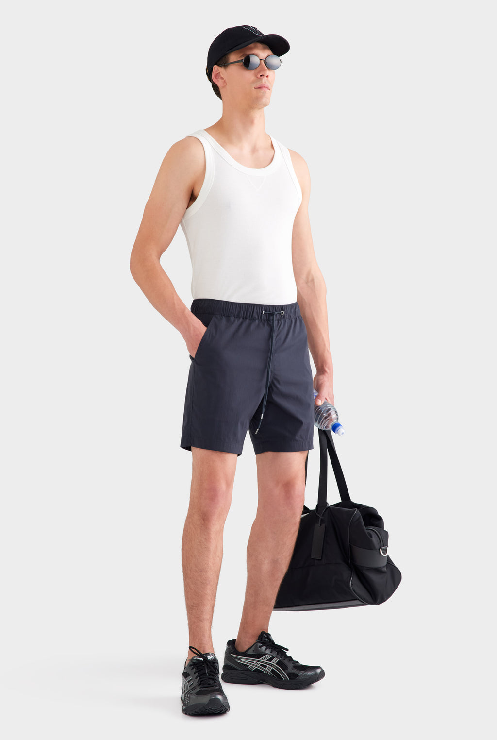 Cotton Stretch Short - Navy