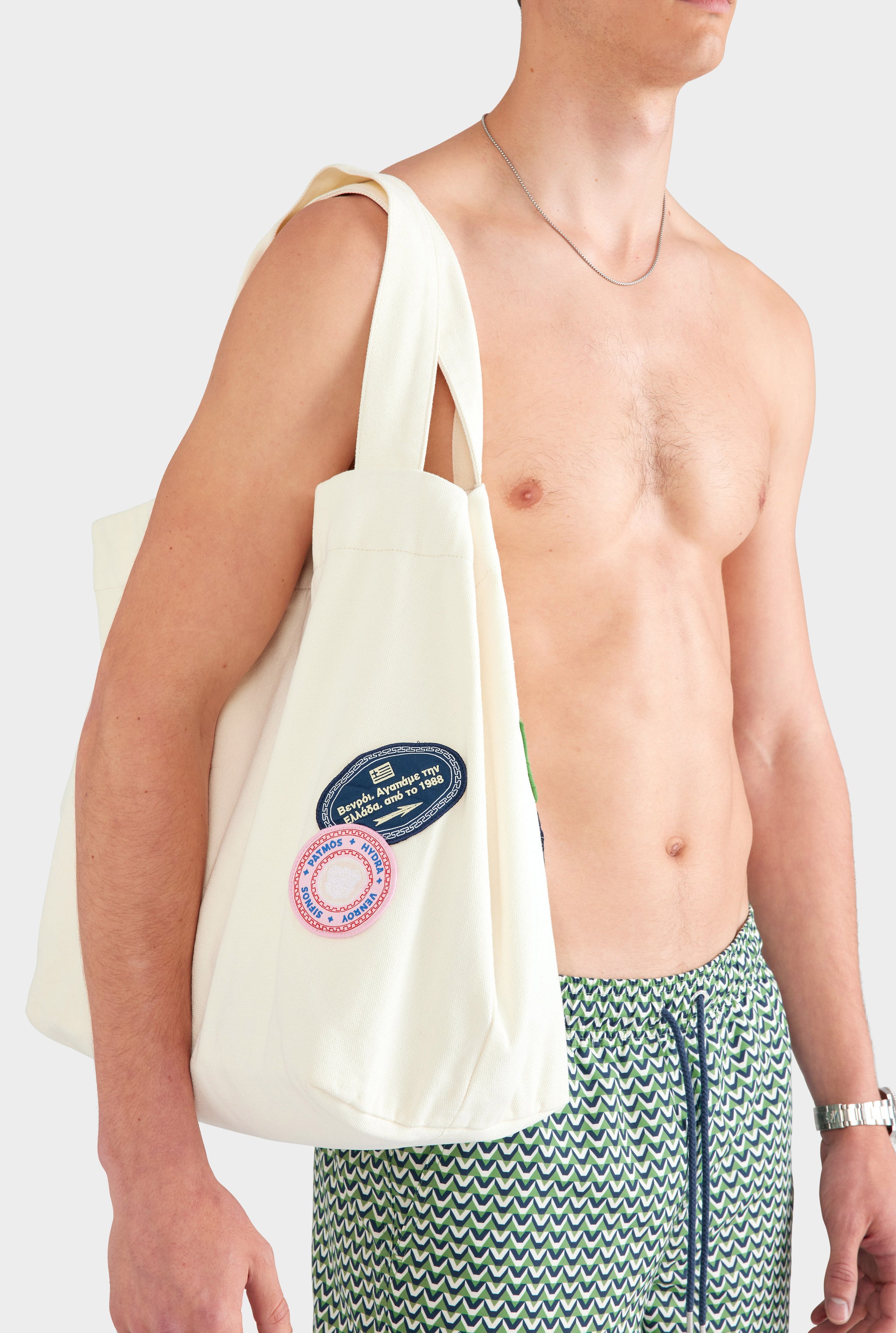 Canvas Traveller Tote - Ecru