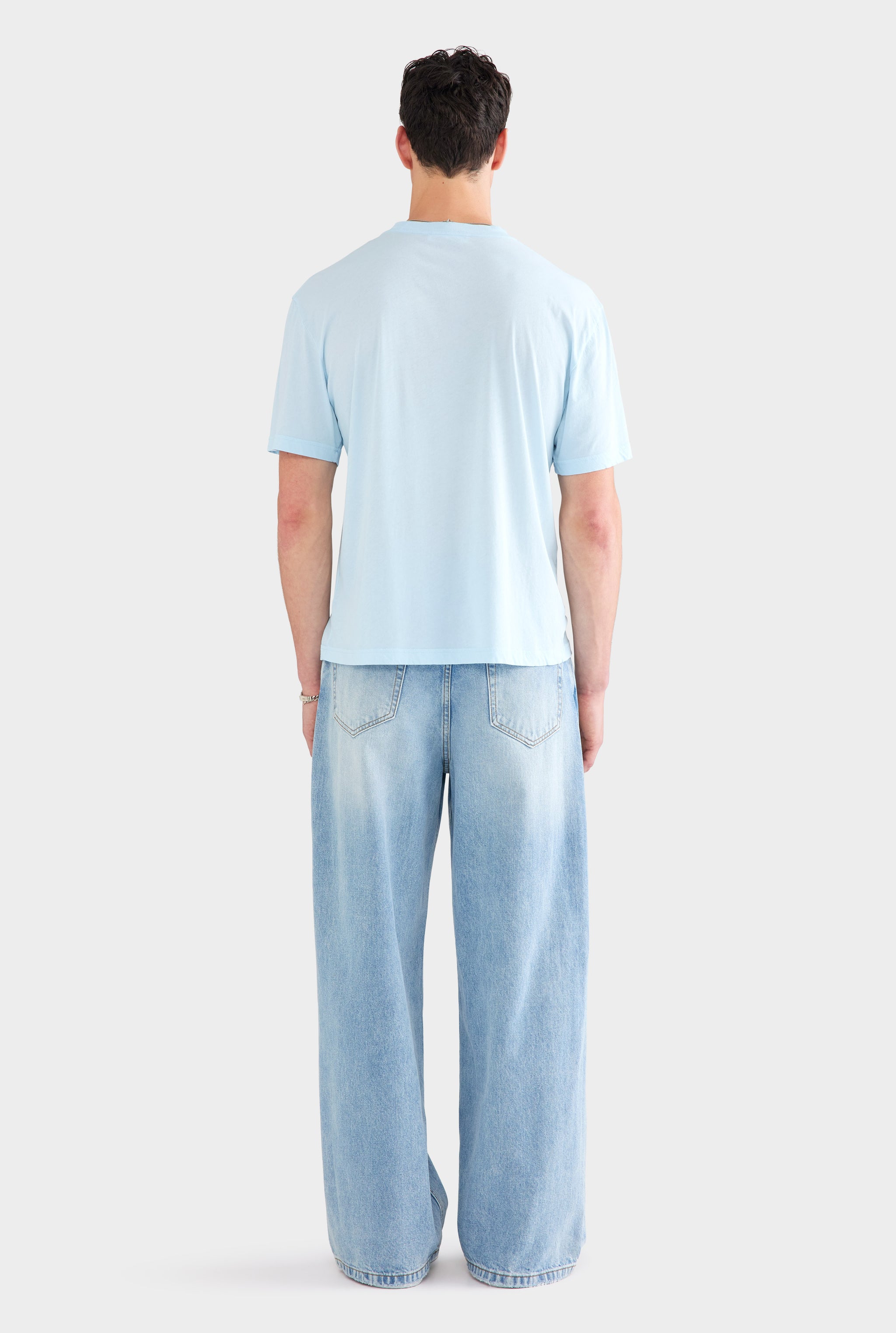 Pigment Dyed Lightweight Standard T Shirt - Light Blue