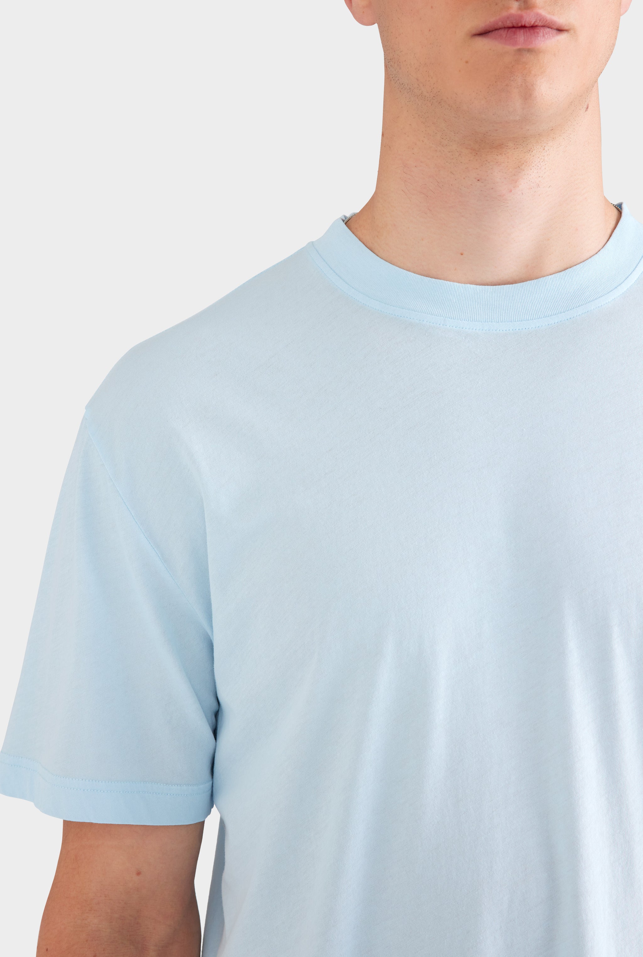 Pigment Dyed Lightweight Standard T Shirt - Light Blue