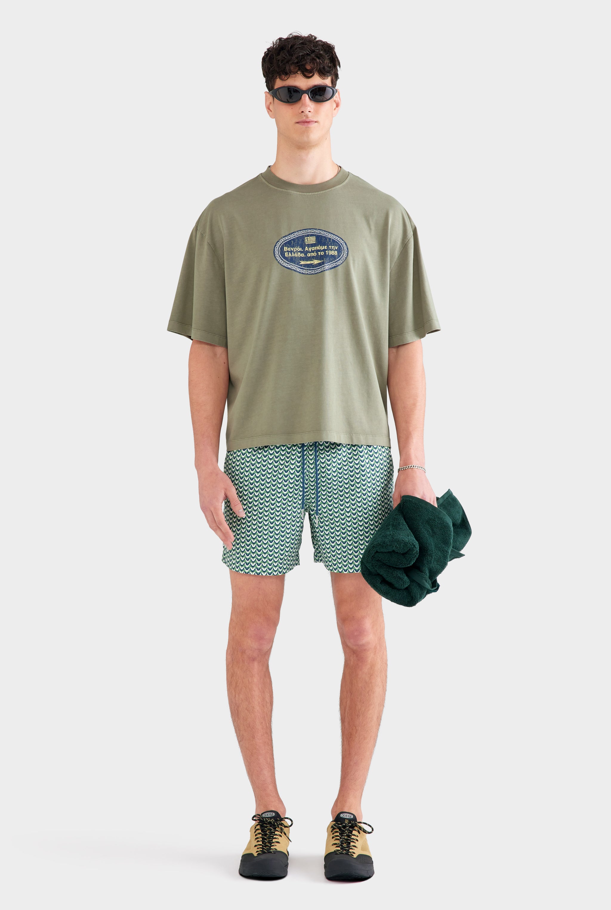 Pigment Dyed Supersized T Shirt - Washed Sage