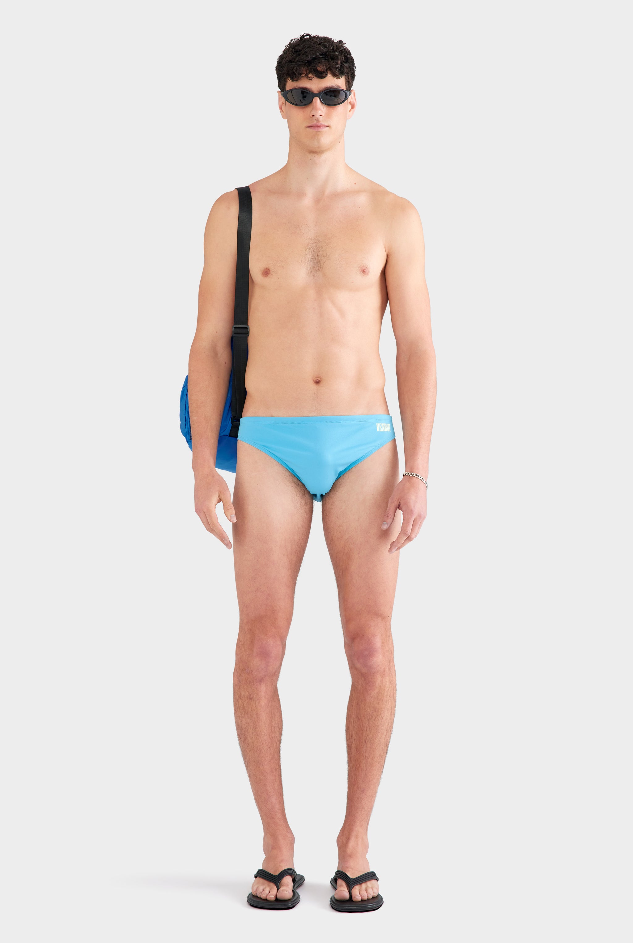 Swim Brief - Sifnos/Aquarius Blue