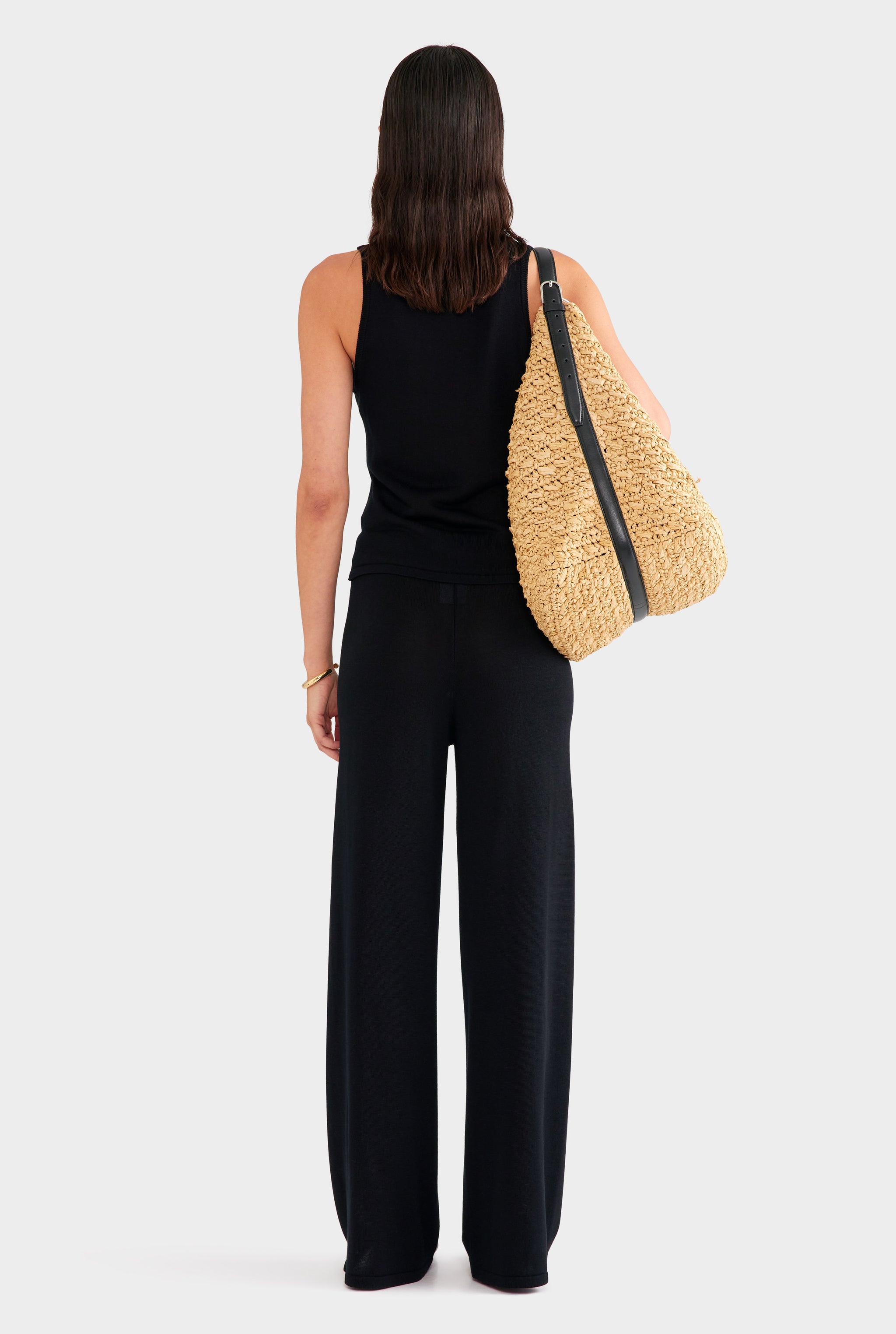 Tencel Silk Knit Pant - Black