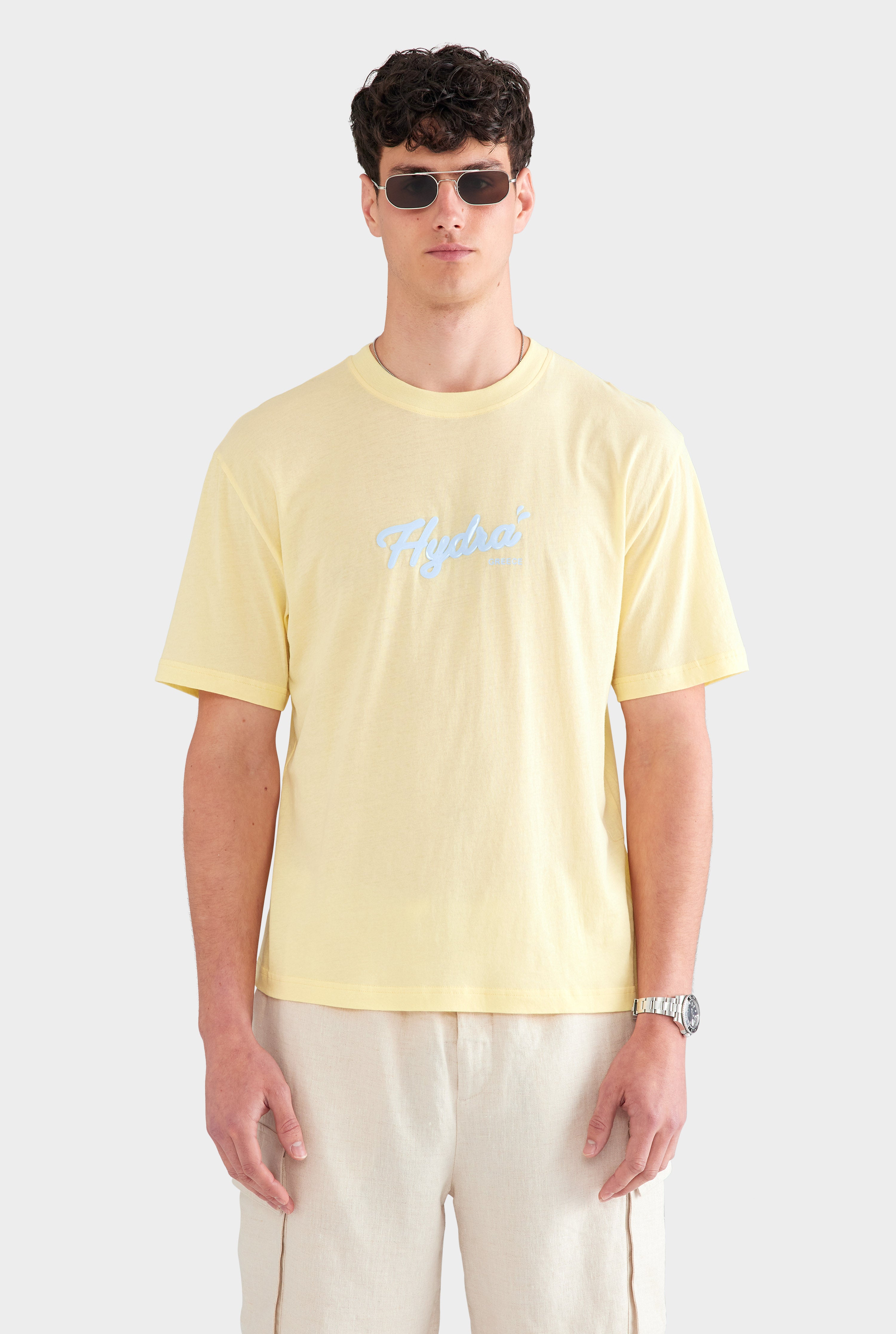 Lightweight Standard T Shirt - Pastel Yellow/Hydra