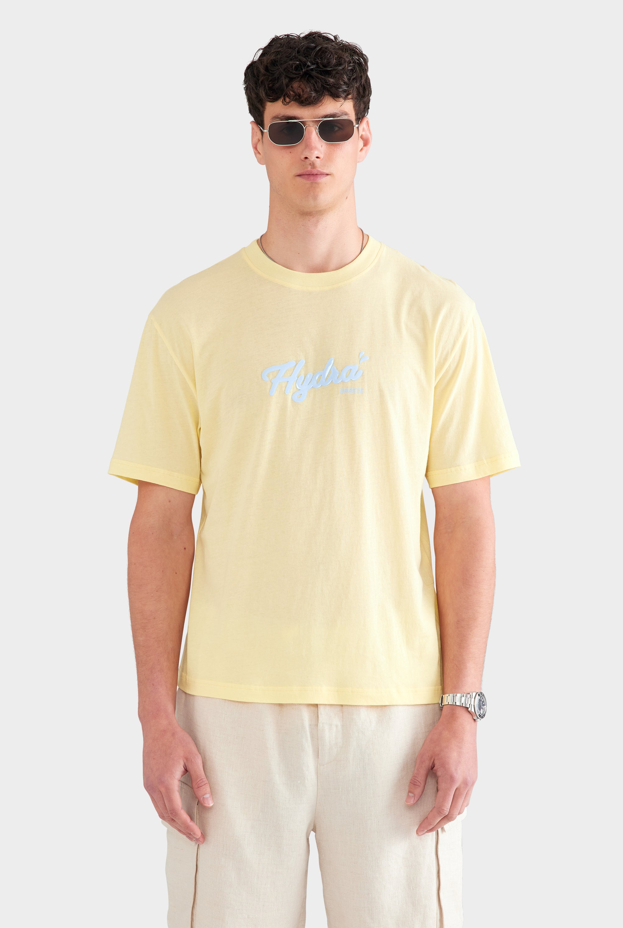 Lightweight Standard T Shirt - Pastel Yellow/Hydra