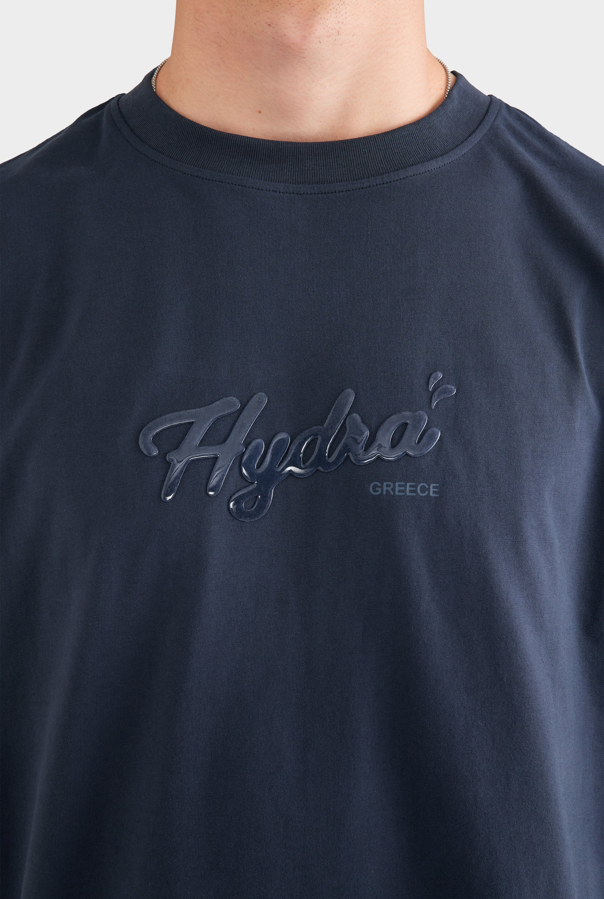 Supersized T Shirt - Navy/Hydra