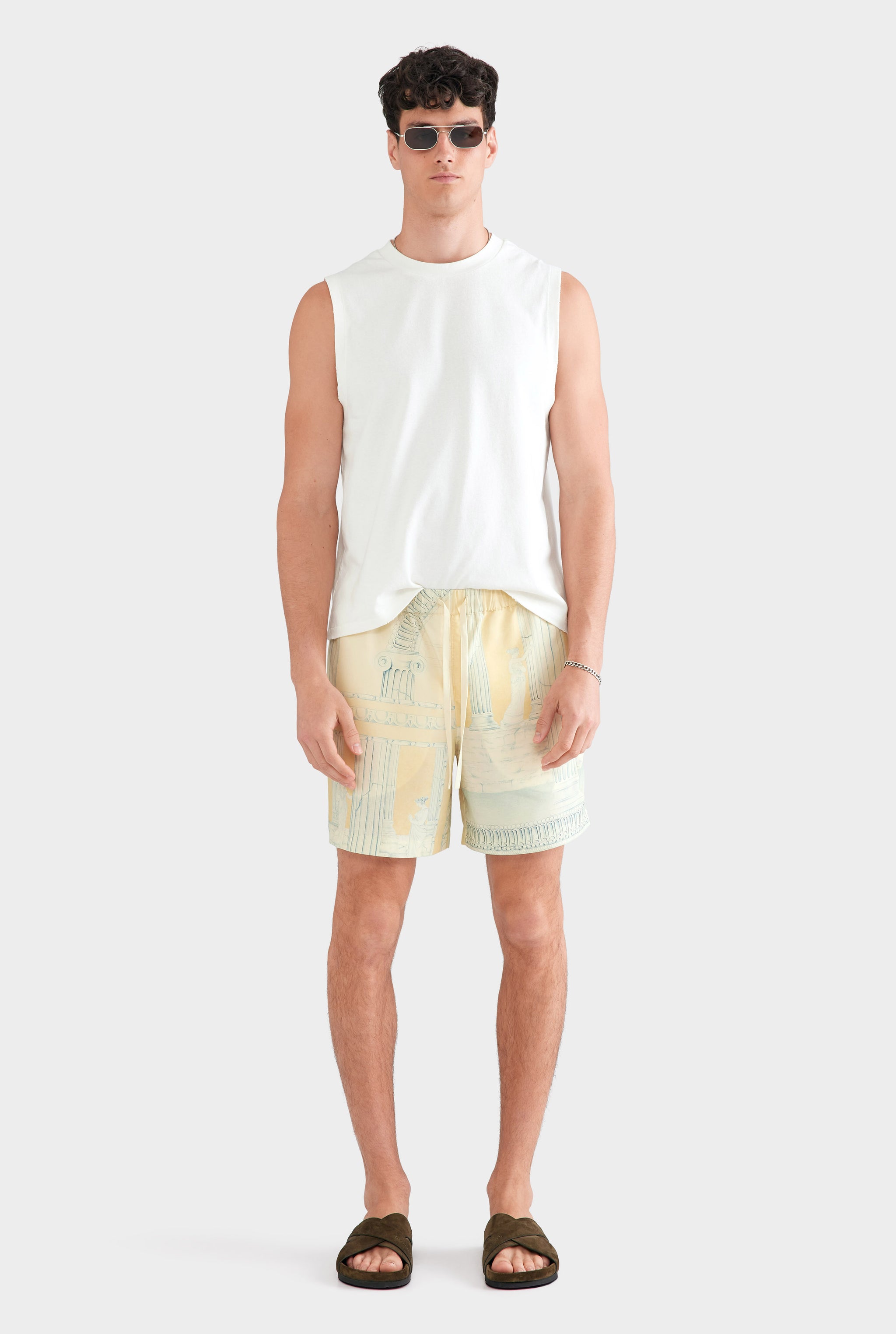 Relaxed Tencel Short - Ancient Greek Orange Sunset