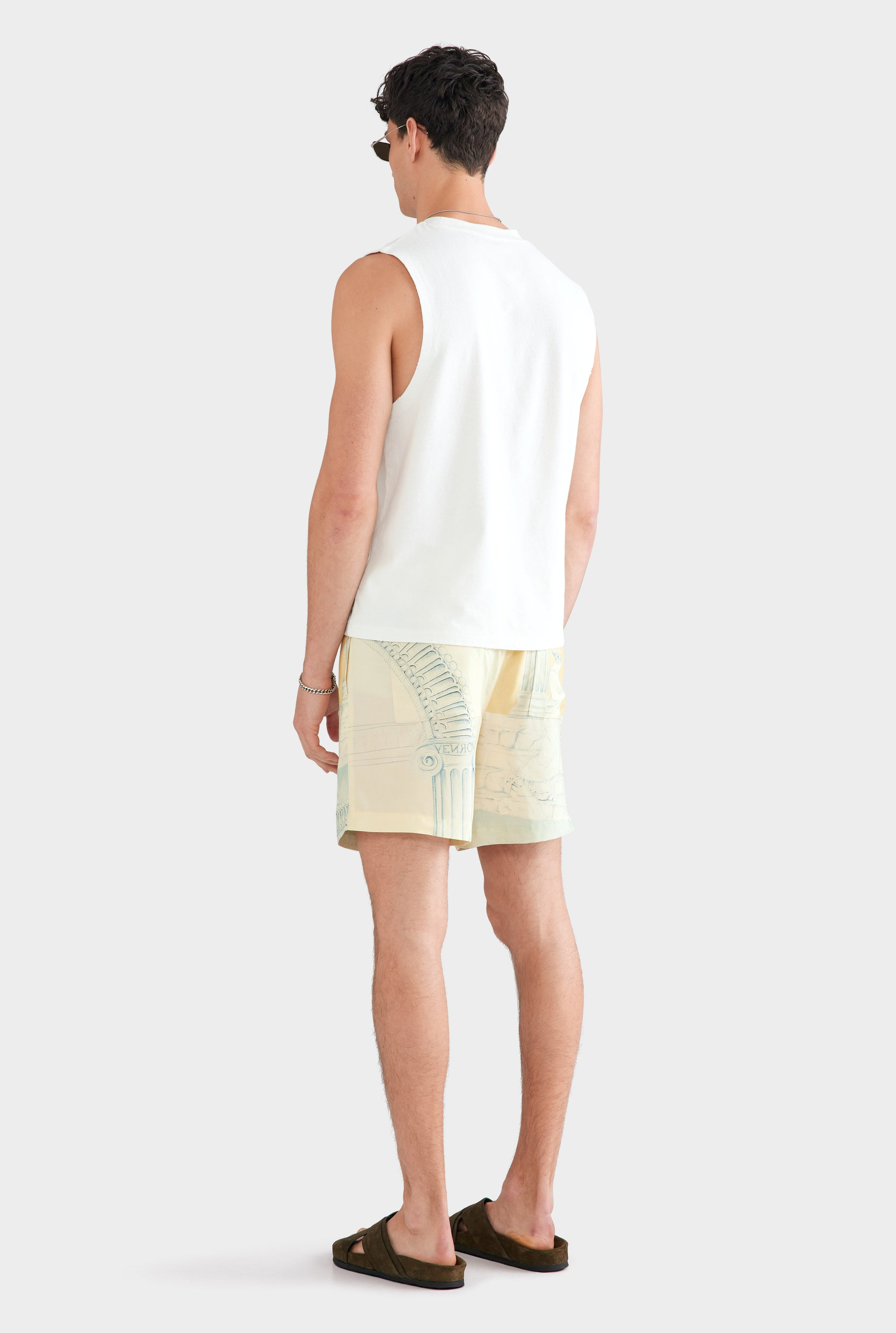 Relaxed Tencel Short - Ancient Greek Orange Sunset