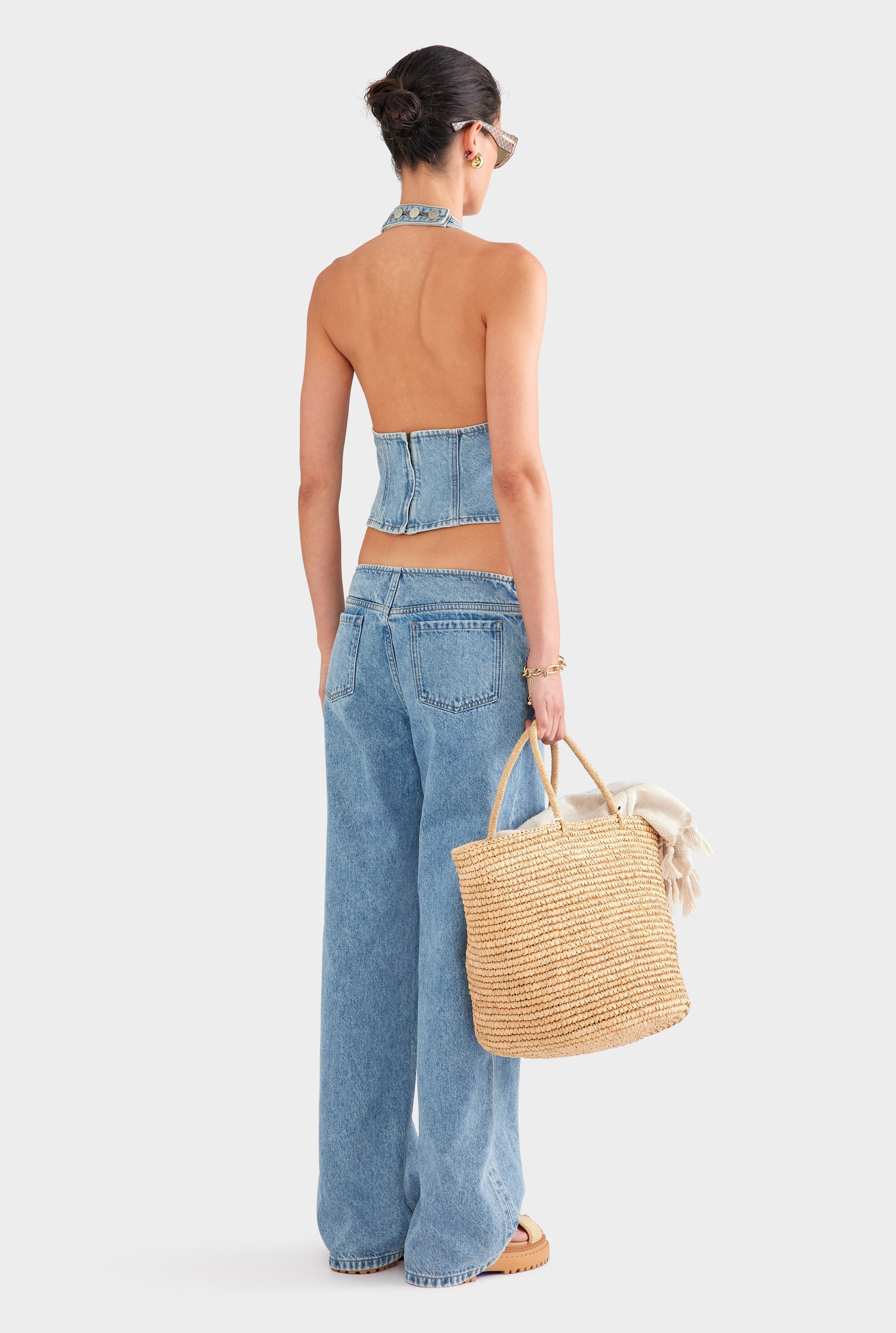 Low Rise Jean - Light Blue