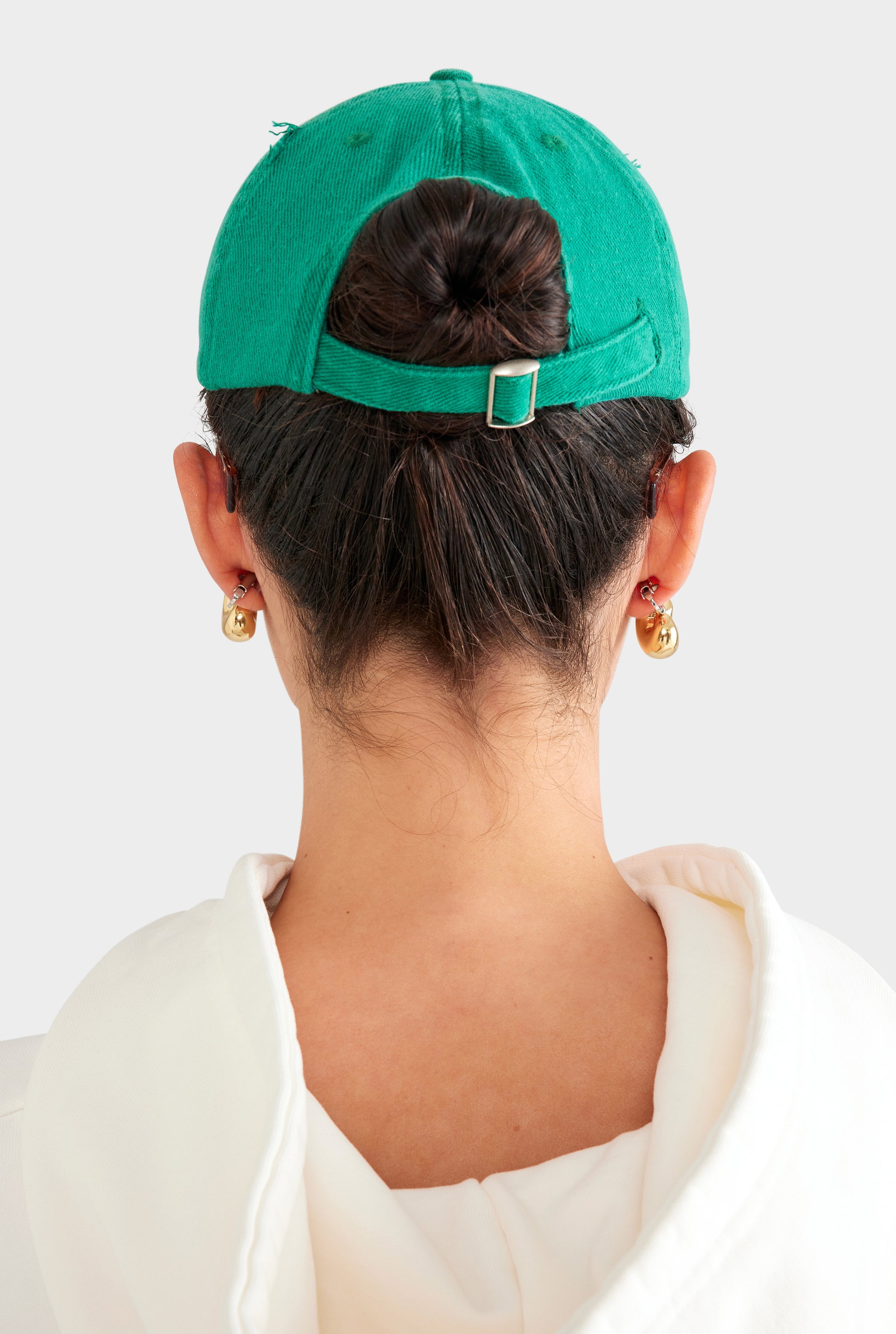 Patmos Distressed Twill Cap - Washed Ivy Green