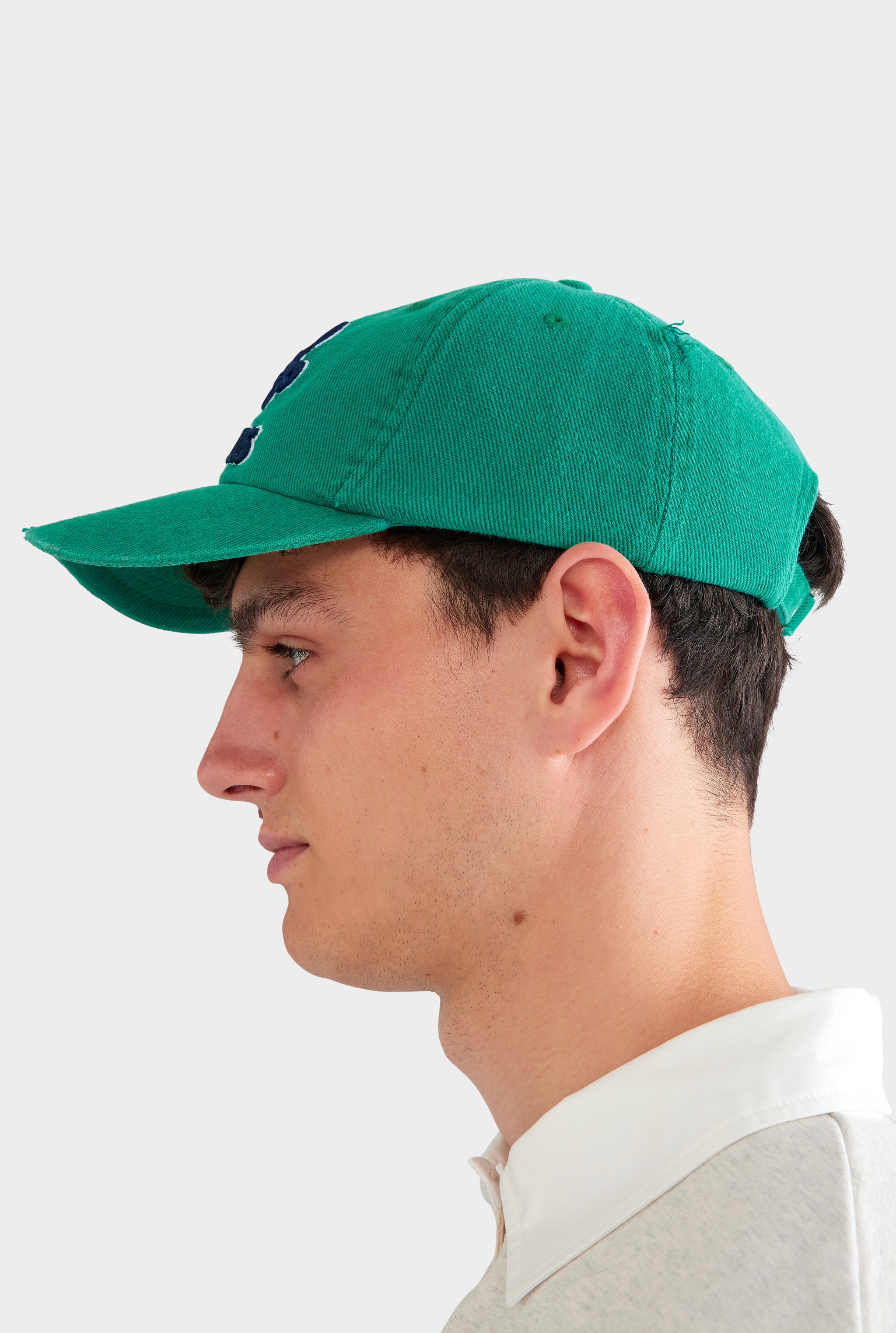 Patmos Distressed Twill Cap - Washed Ivy Green