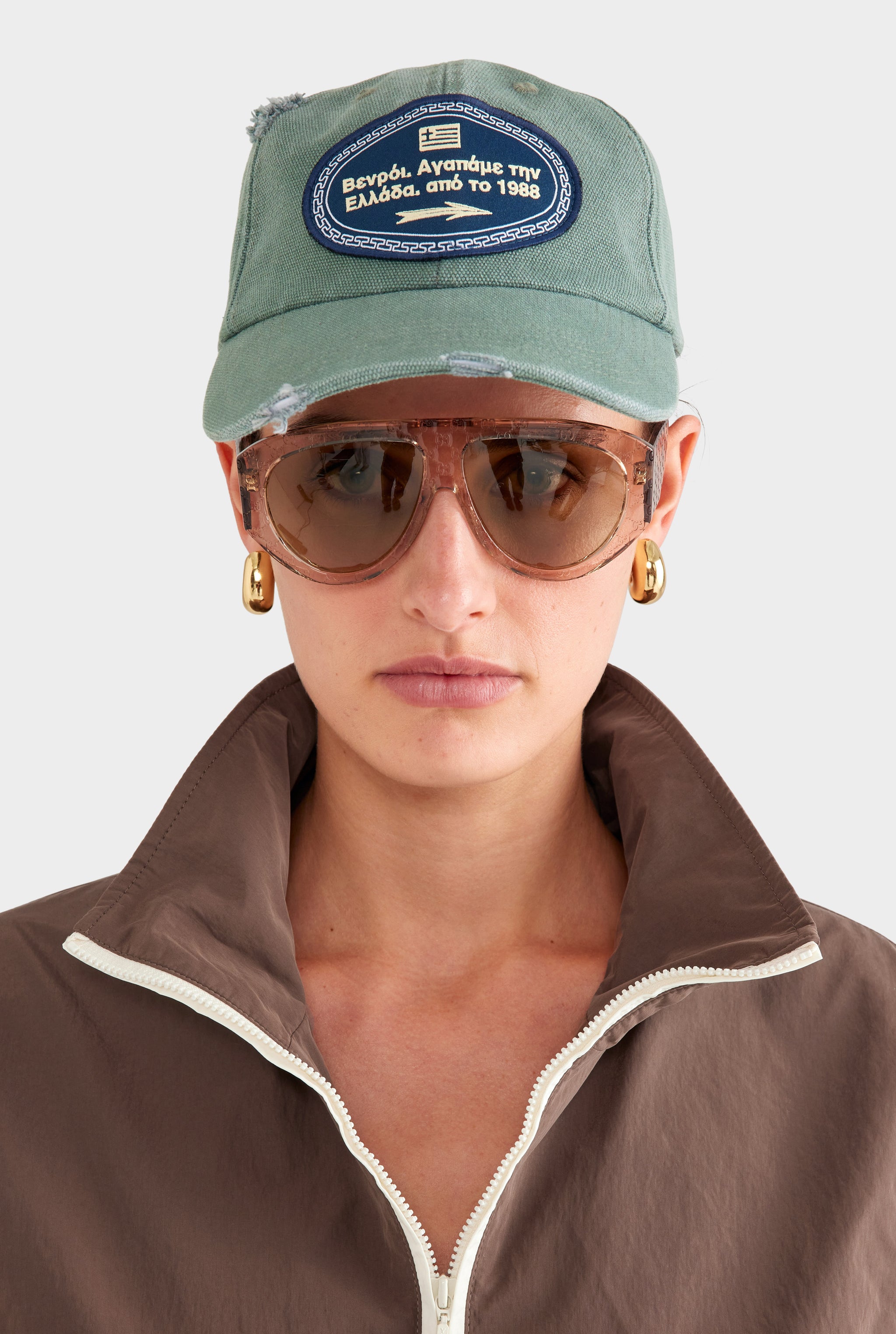 Street Sign Washed Canvas Cap - Washed Sage