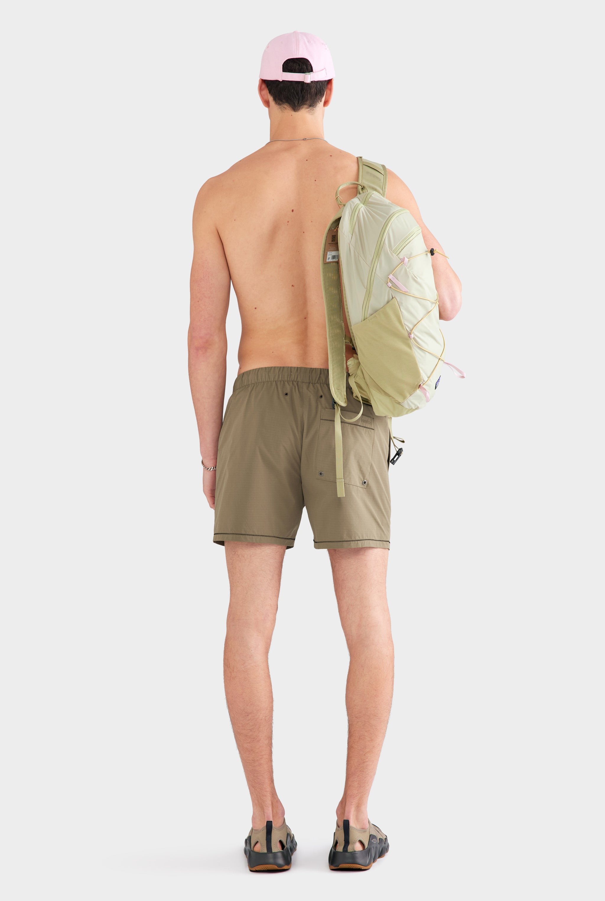 Zig Zag Ripstop Swim Short - Olive