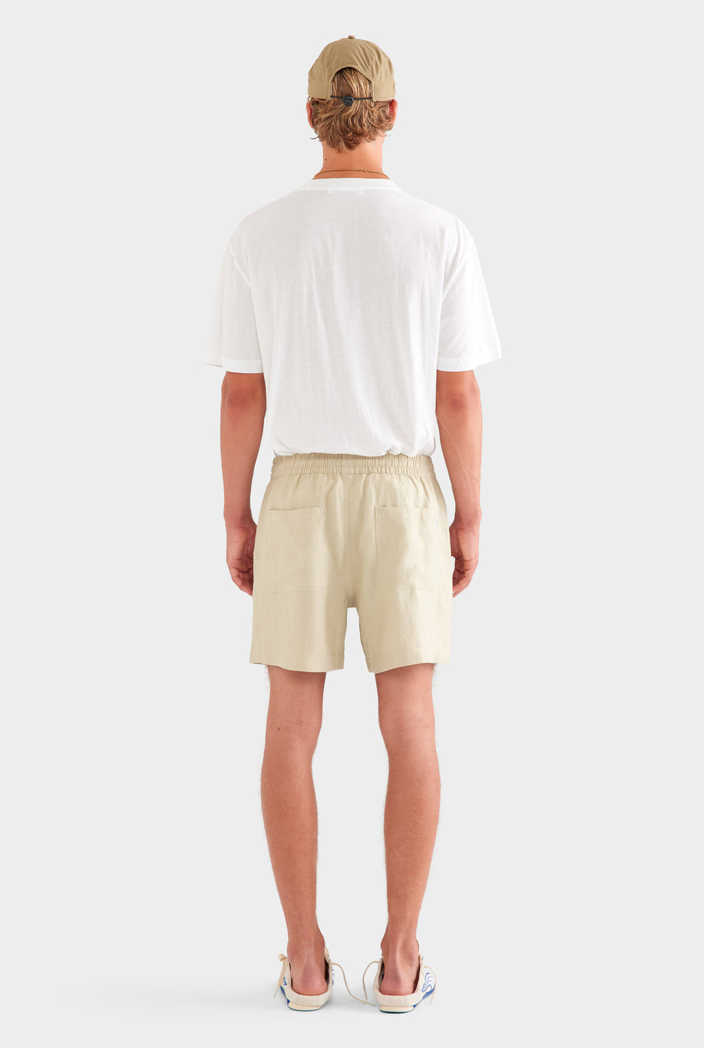 Lounge Short - Light Taupe/Multi Patch