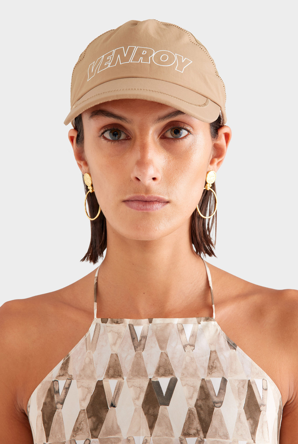 Venroy Nylon Cap - Desert Sand