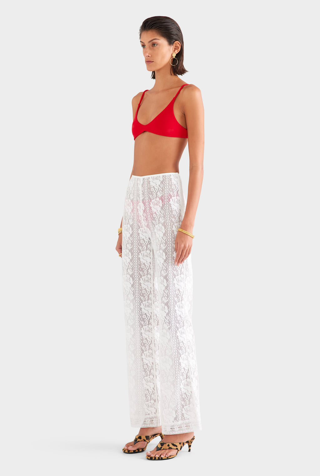 Cotton Lace Pant - Off White