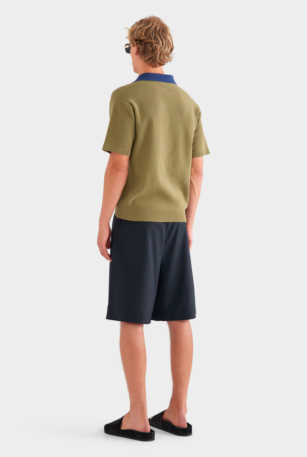 Relaxed Wool Short - Black