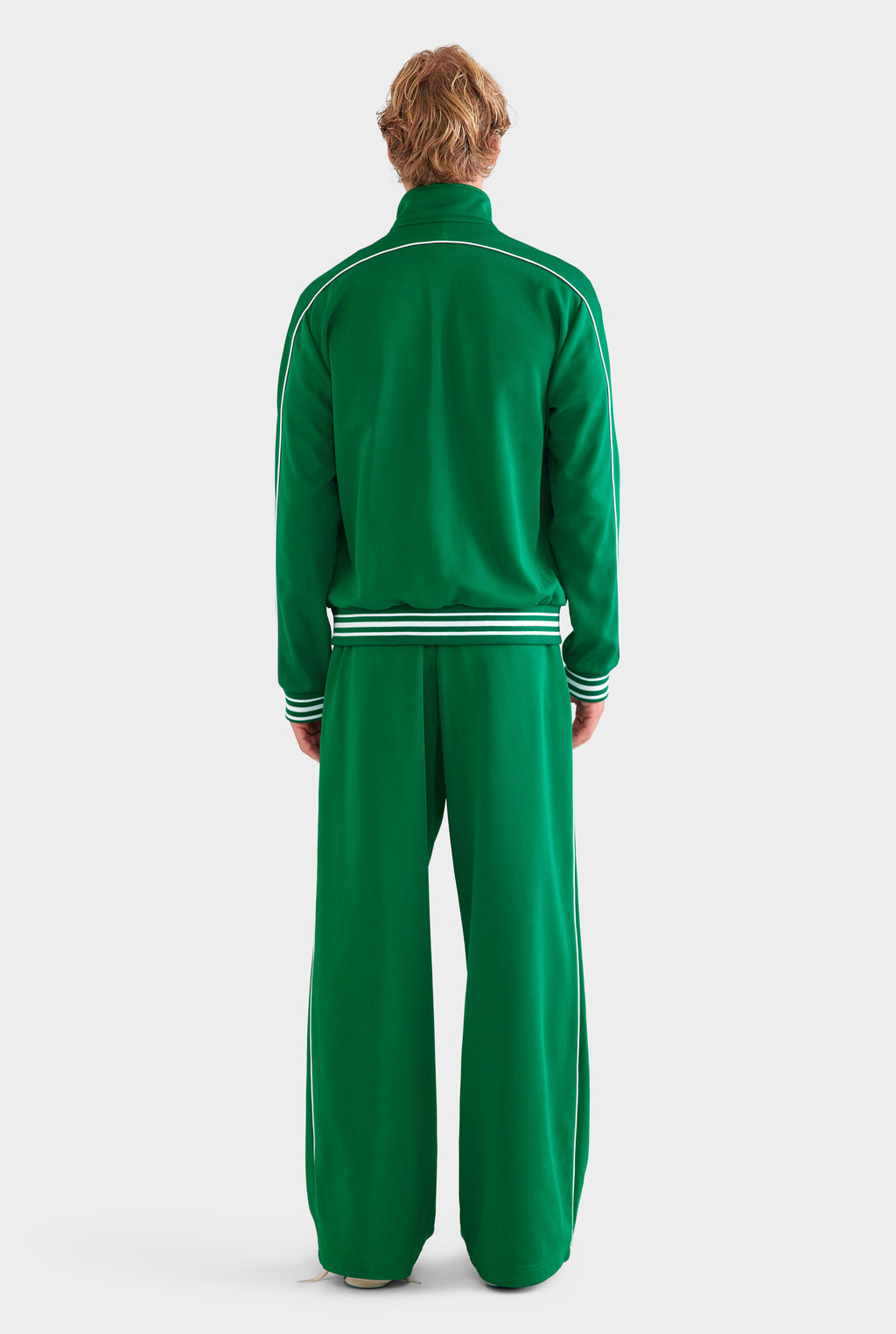 Jersey Zip Track Jacket - Bright Green