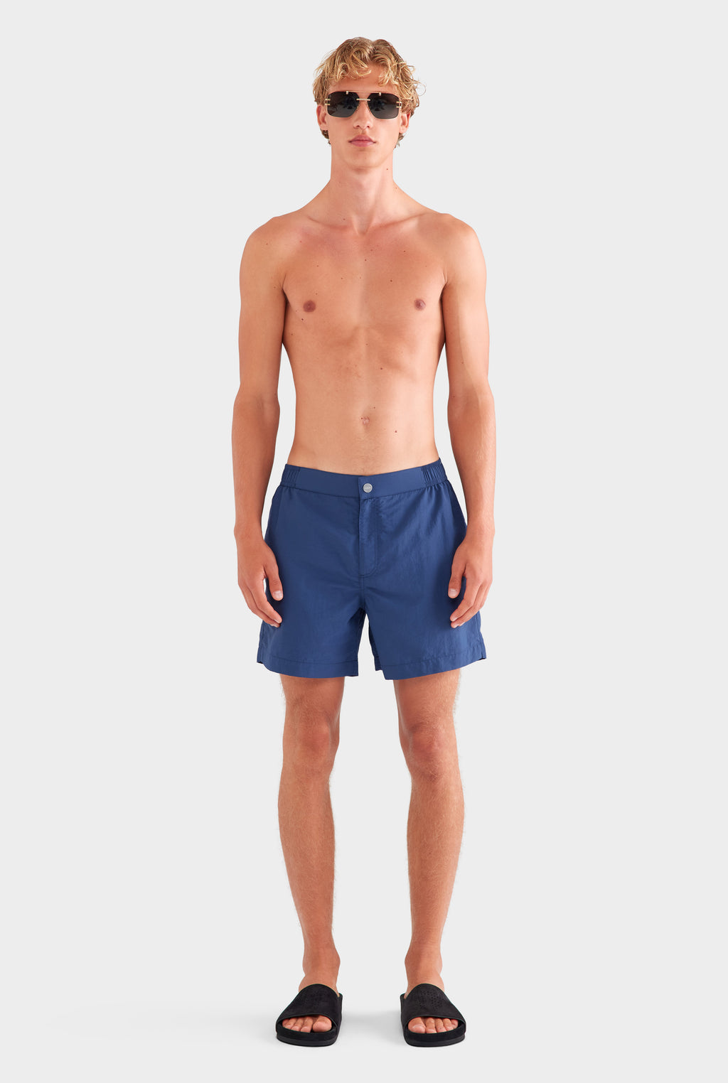 Solid Snaplock Swim Short - Navy