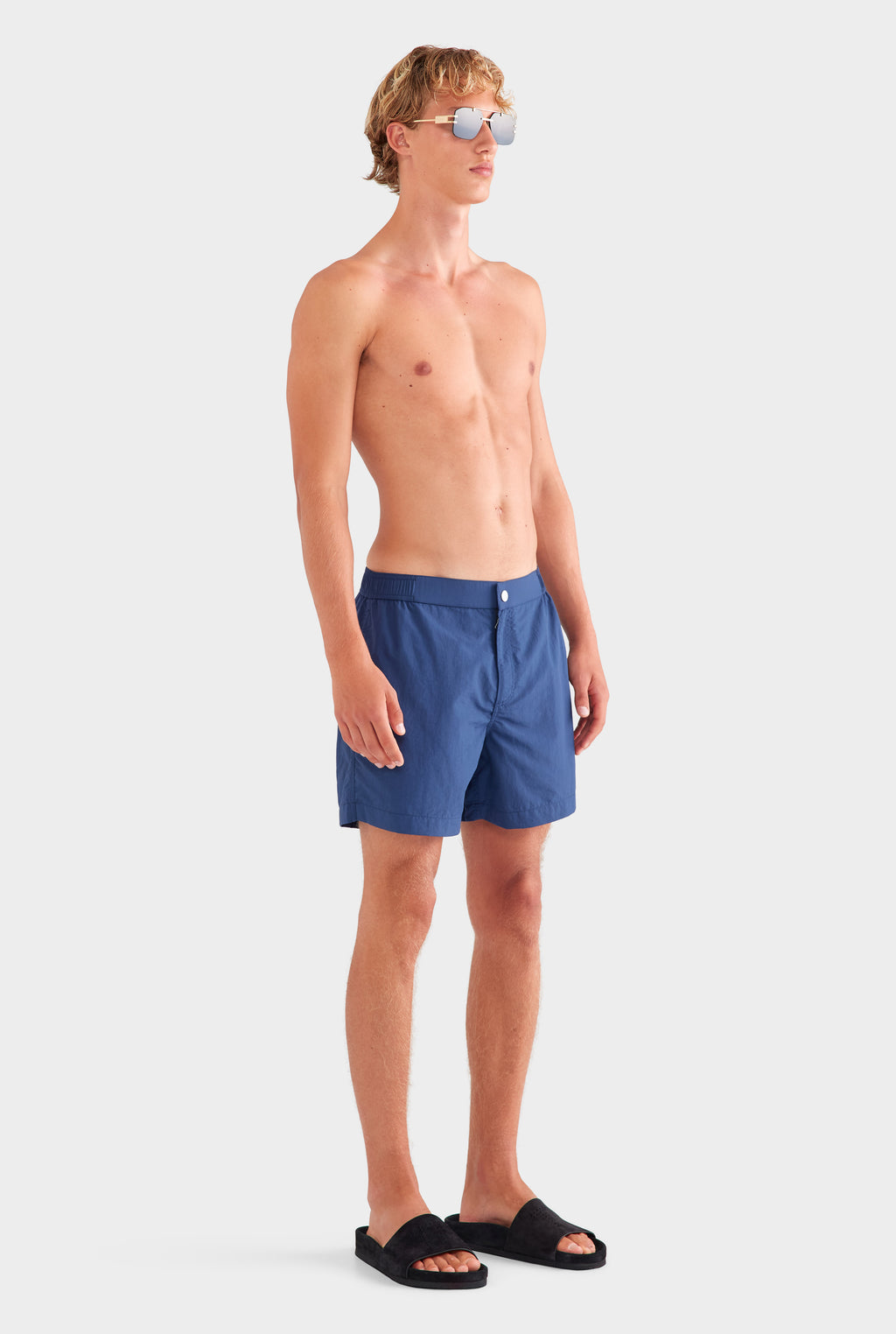 Solid Snaplock Swim Short - Navy