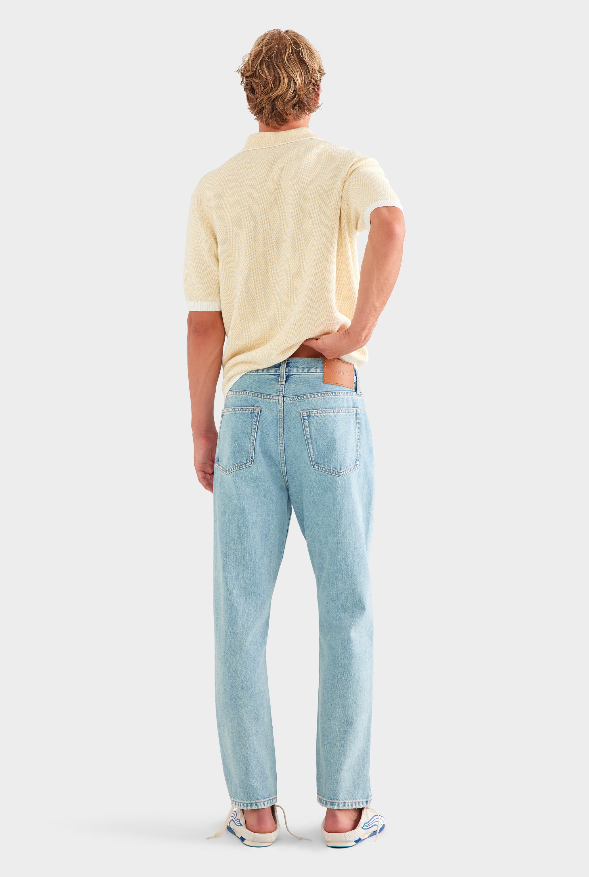 Tapered Denim Jean - Light Blue Vintage