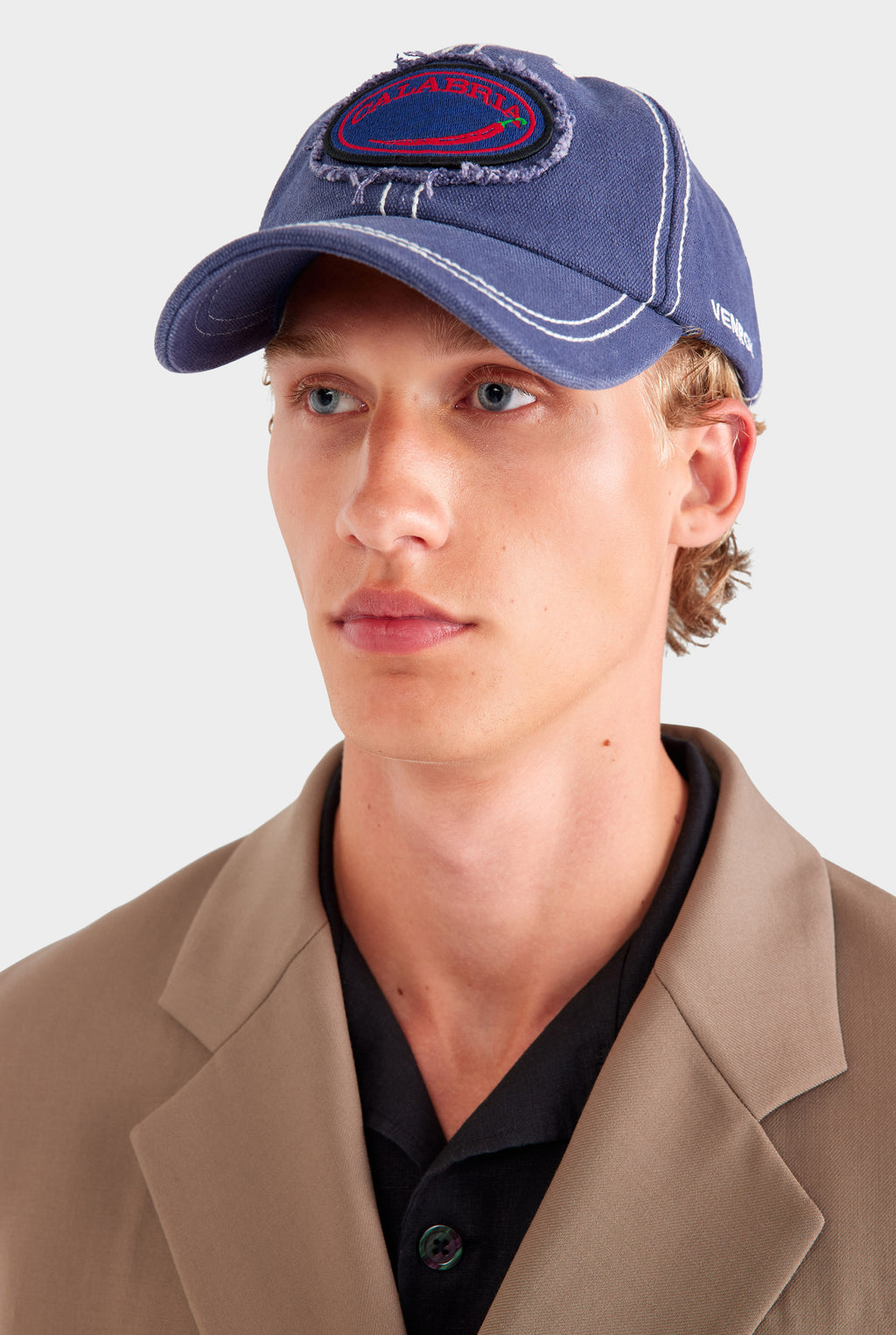 Calabria Washed Cotton Cap - Washed Navy