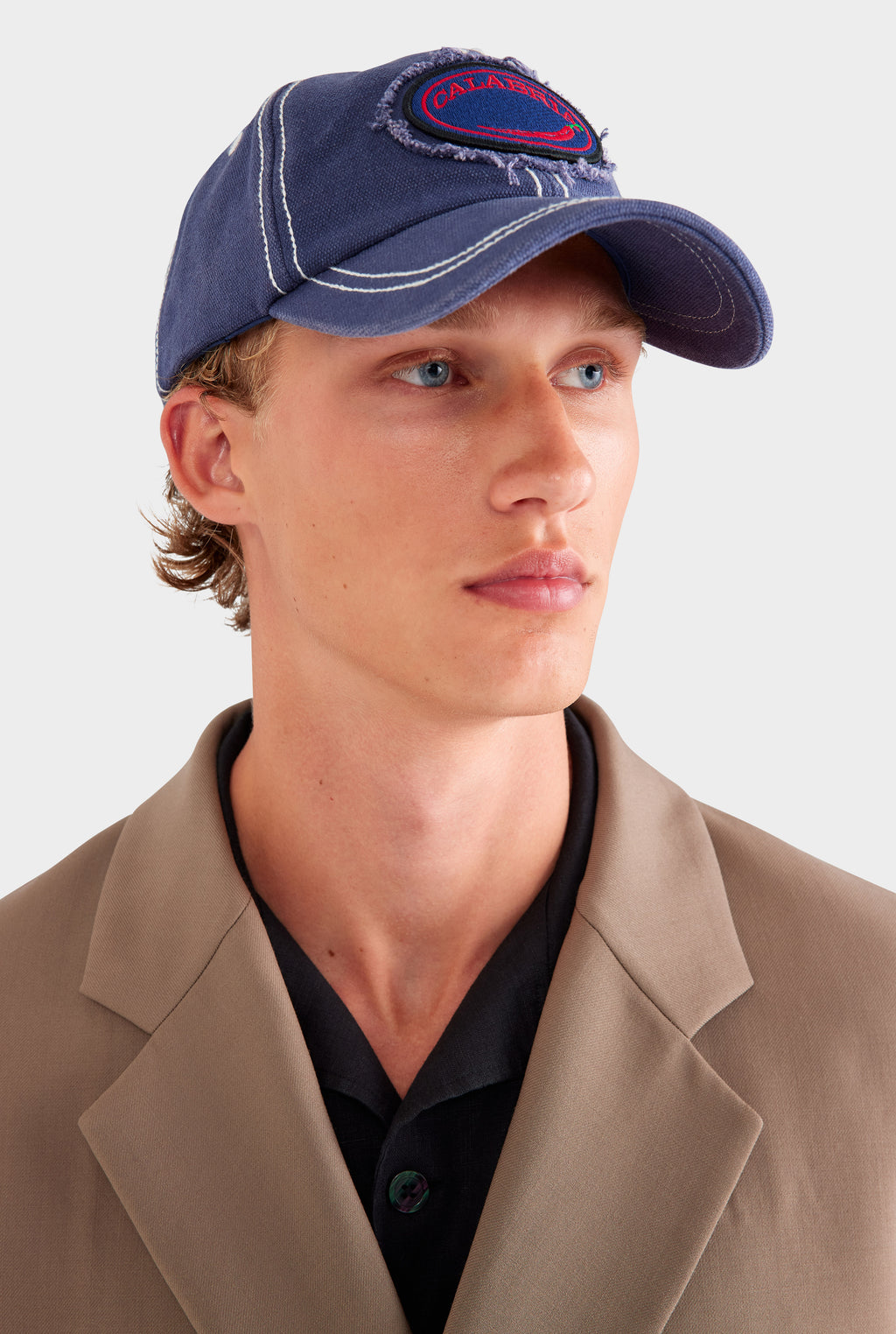 Calabria Washed Cotton Cap - Washed Navy