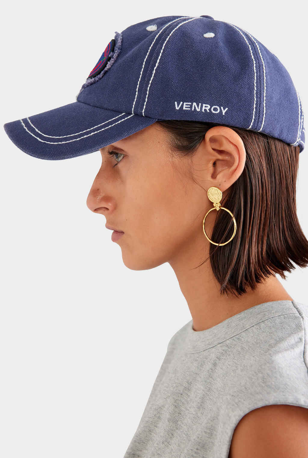 Calabria Washed Cotton Cap - Washed Navy