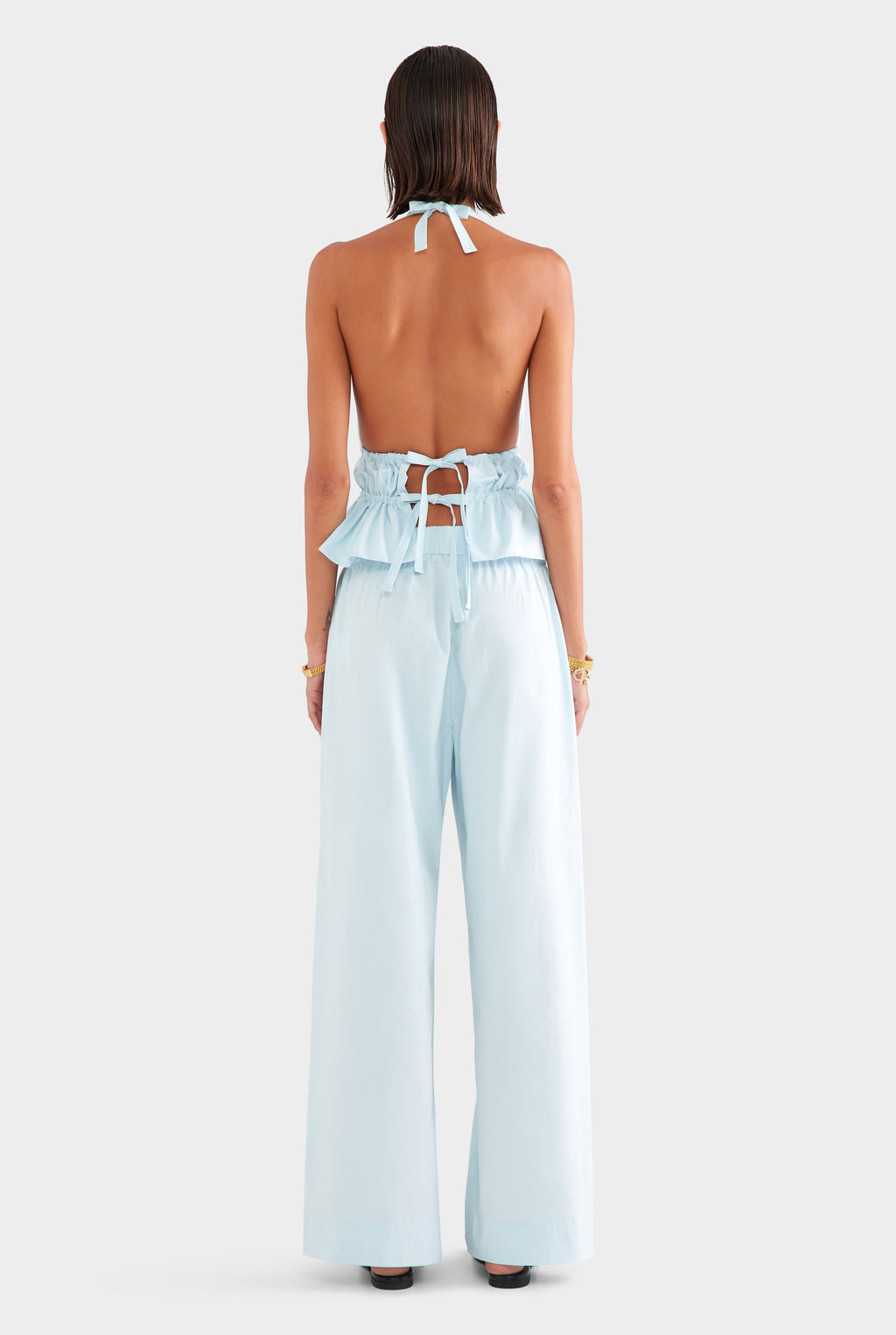 Heavy Cotton Poplin Pant - Pale Blue