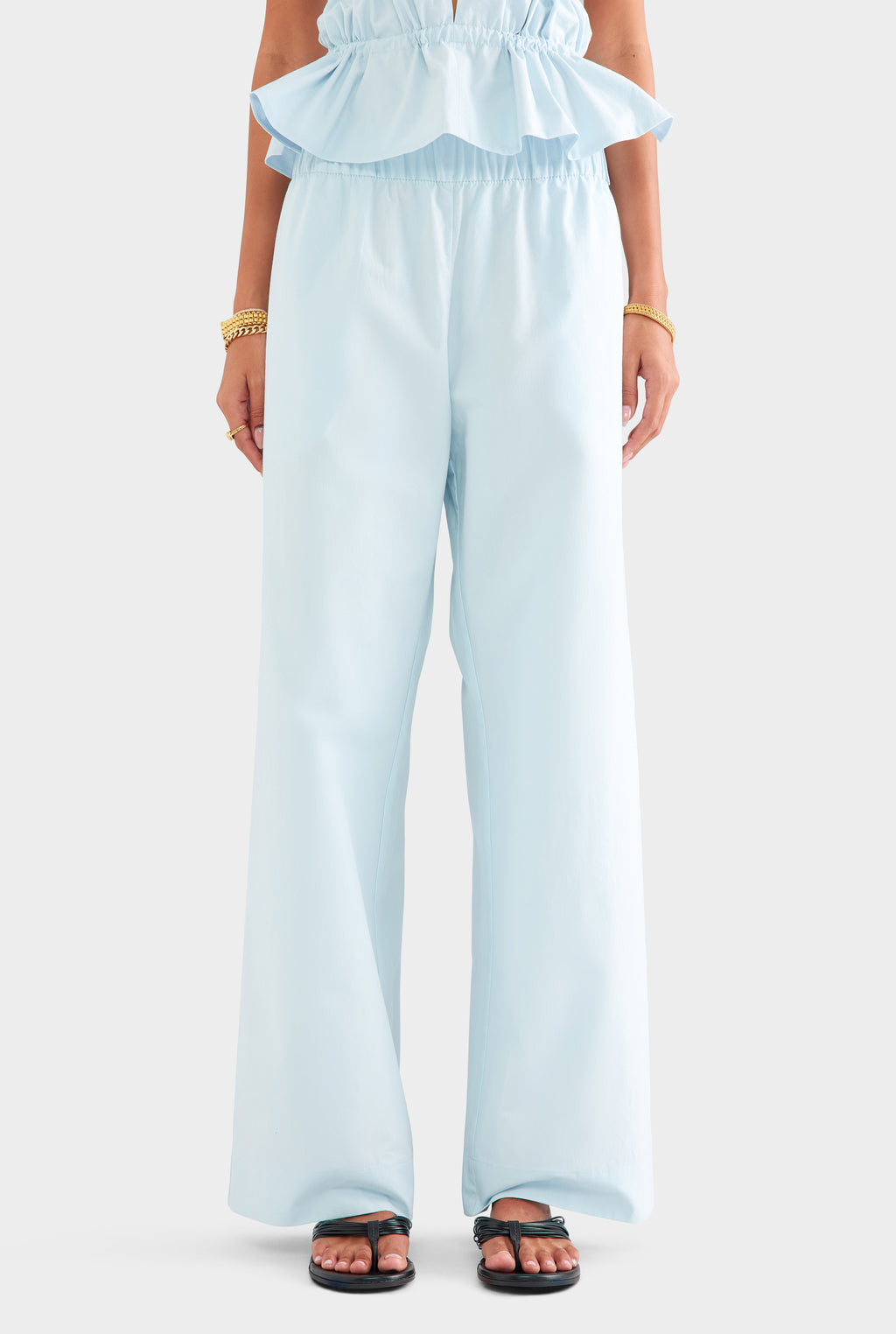 Heavy Cotton Poplin Pant - Pale Blue