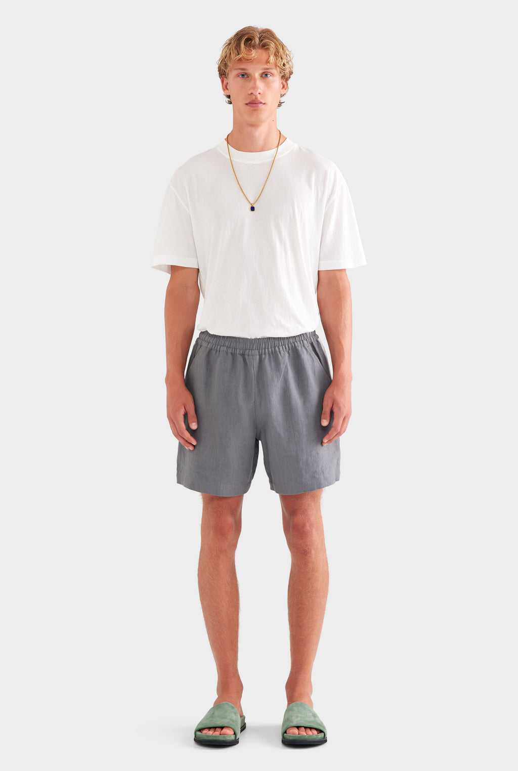 Lounge Short - Granite Grey/Side Tape