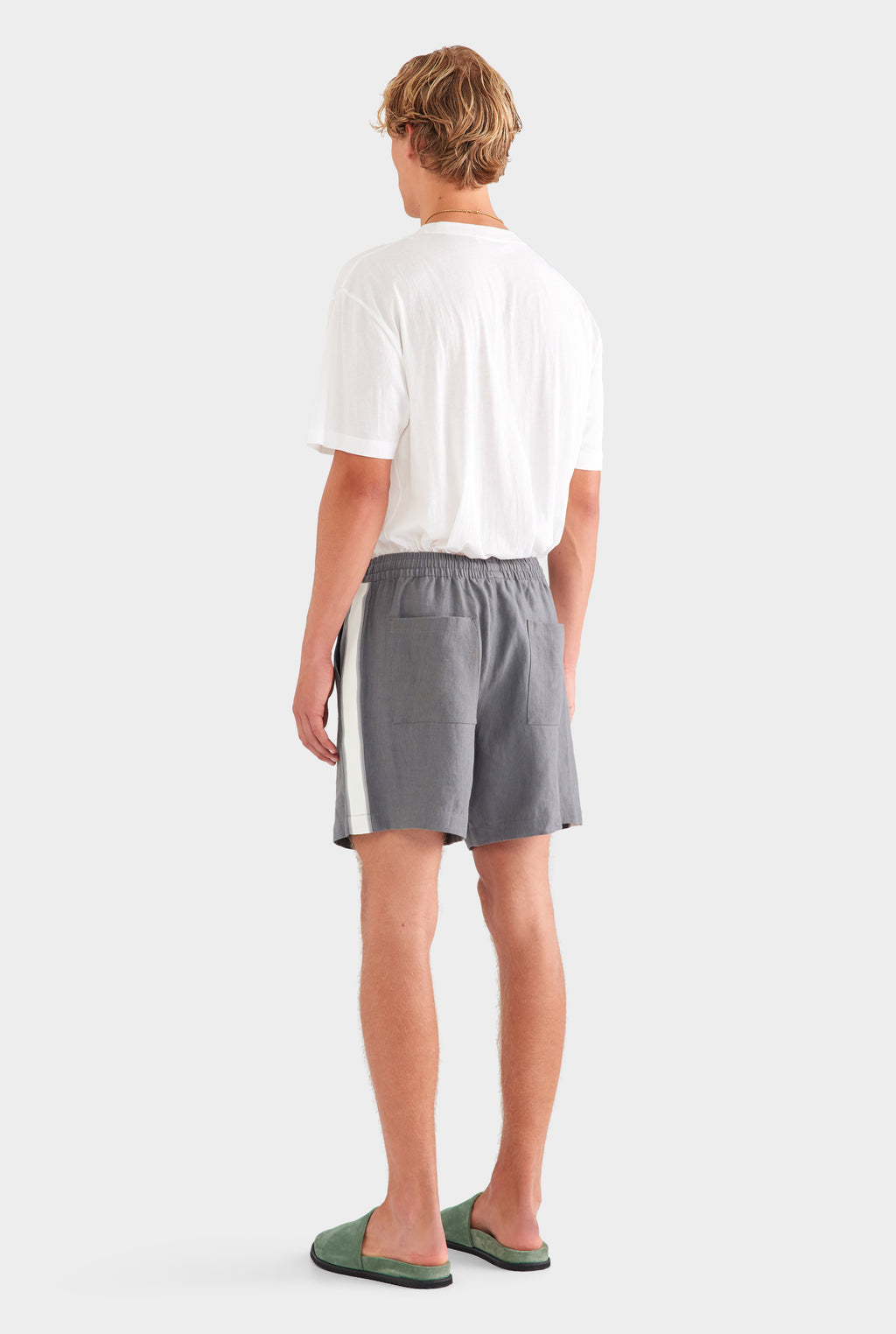 Lounge Short - Granite Grey/Side Tape